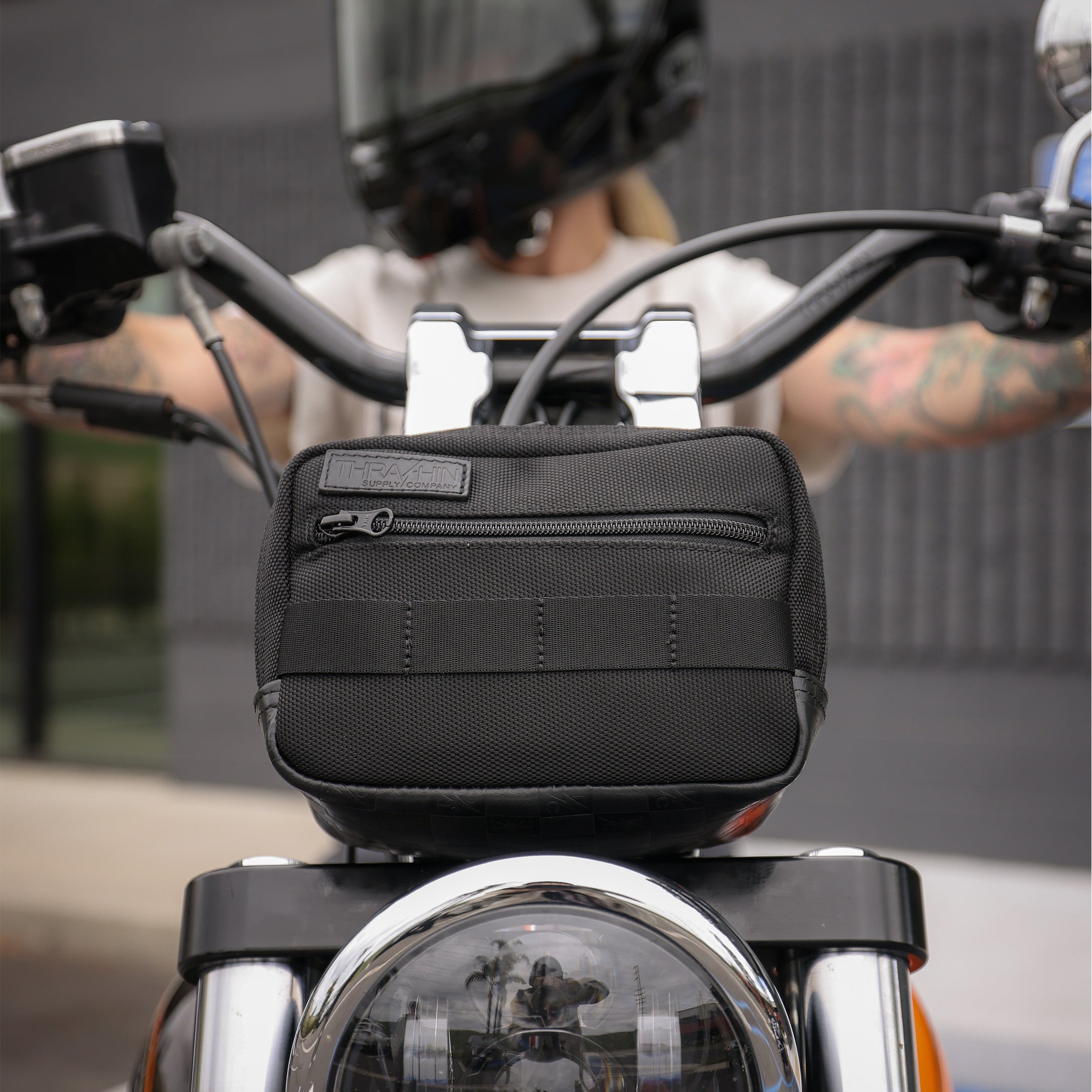 Motorcycle Crossbody HandleBar Bag - Black – Thrashin Supply