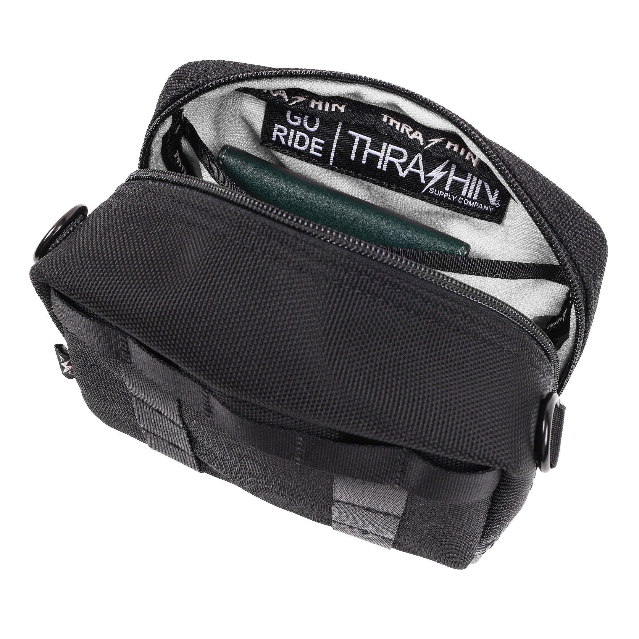 Motorcycle Crossbody HandleBar Bag - Black – Thrashin Supply