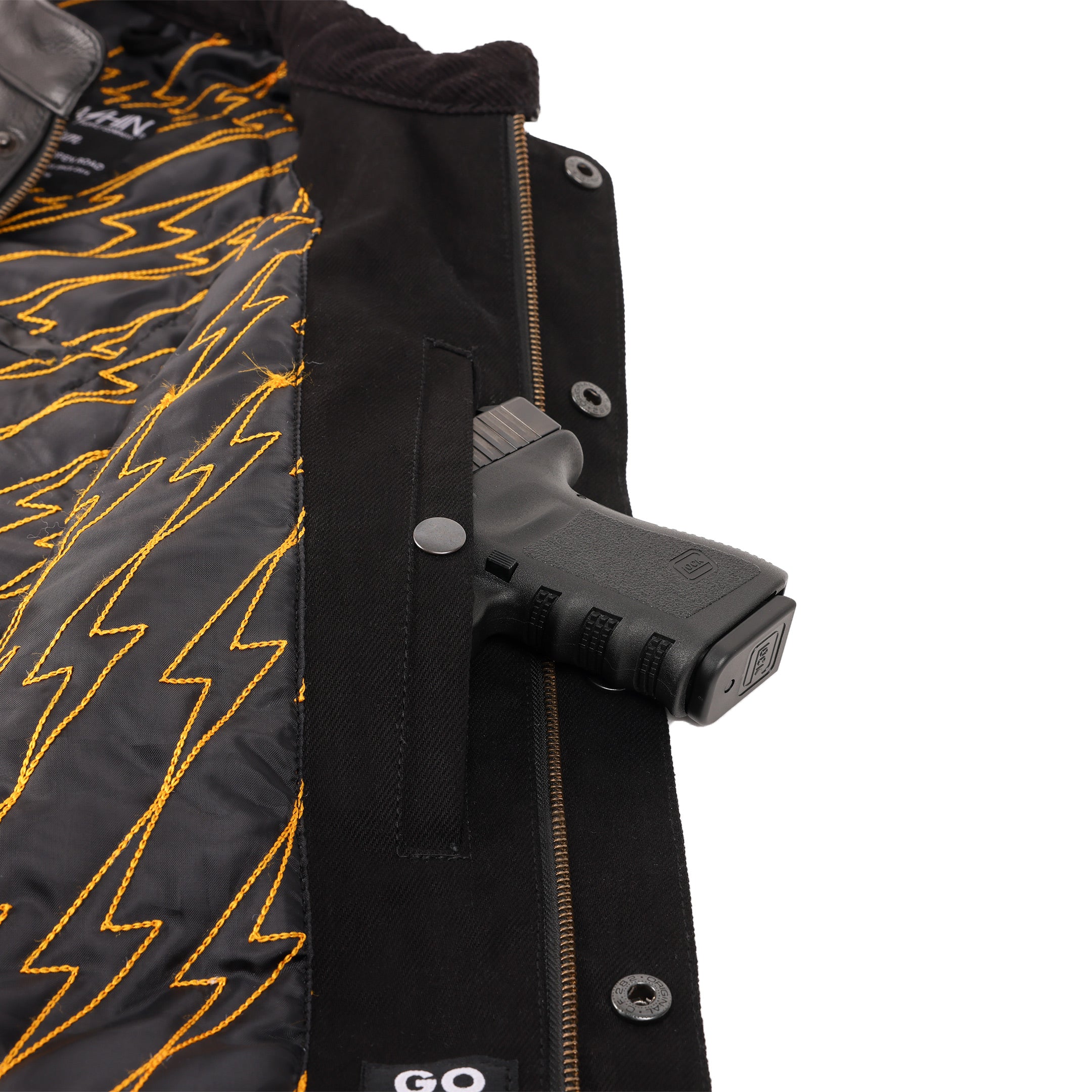 Thrashin Supply® Kanan Leather / Denim Riding Vest