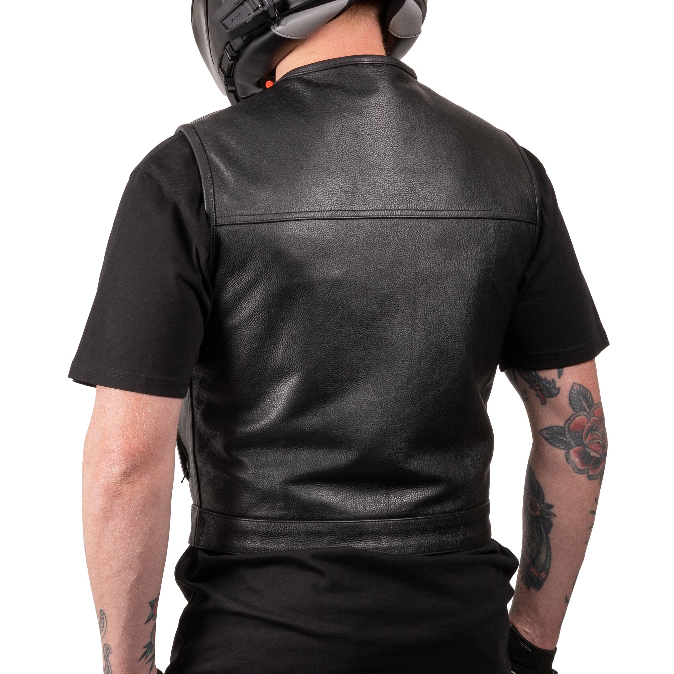 Thrashin Supply® Encinal Leather Riding Vest | Shorty