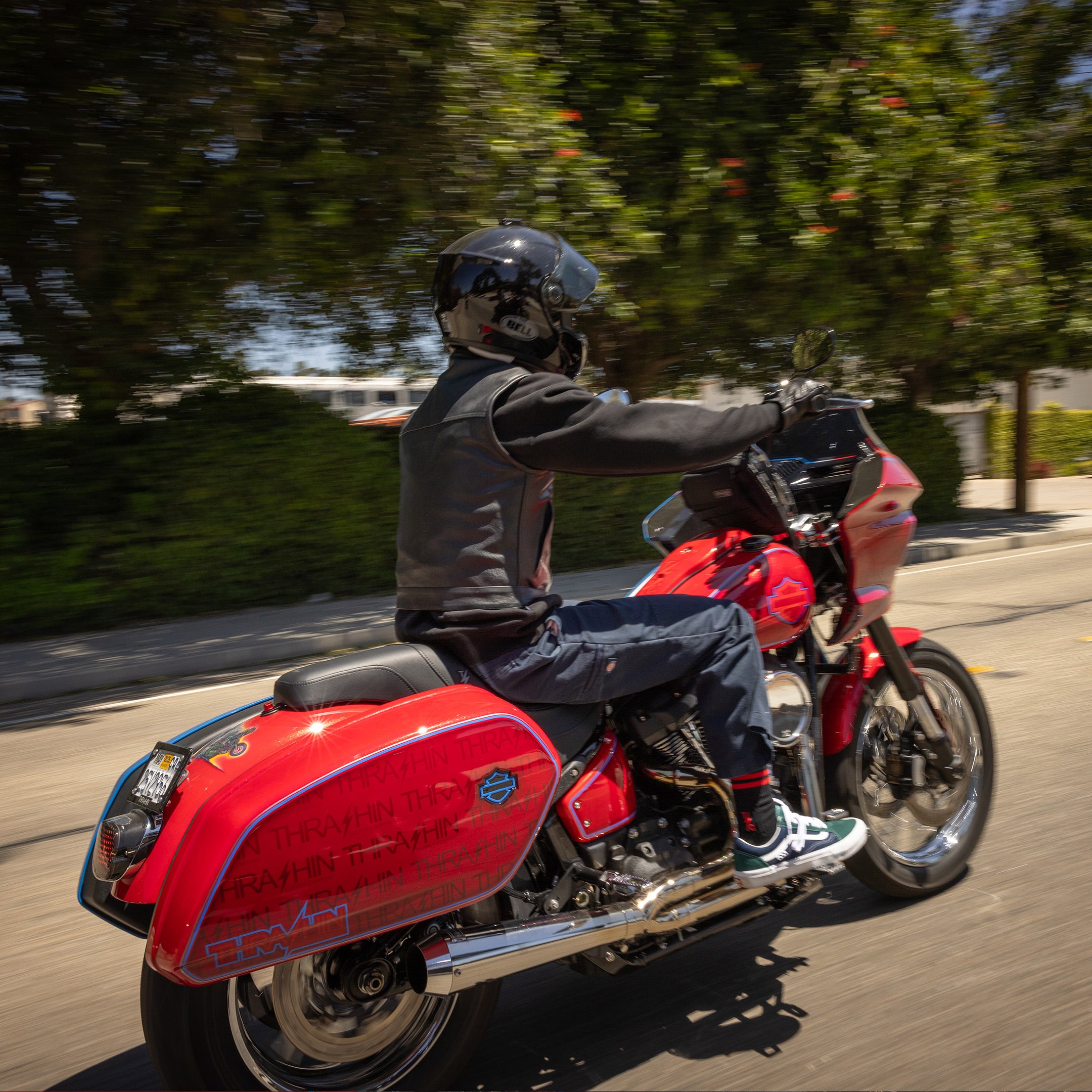 Thrashin Supply® Encinal Leather Riding Vest | Shorty