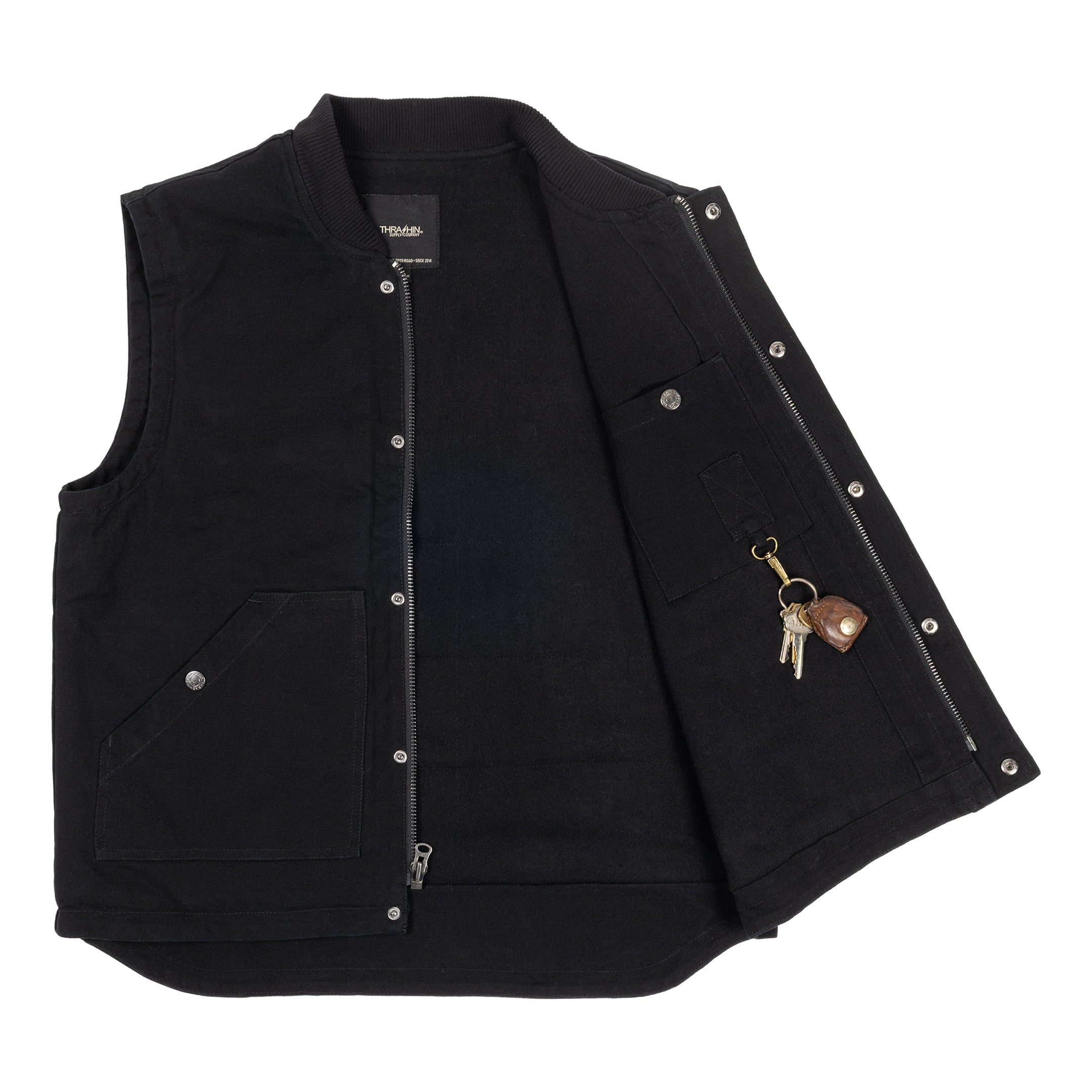 Thrashin Supply® Mill Vest | Canvas - Black