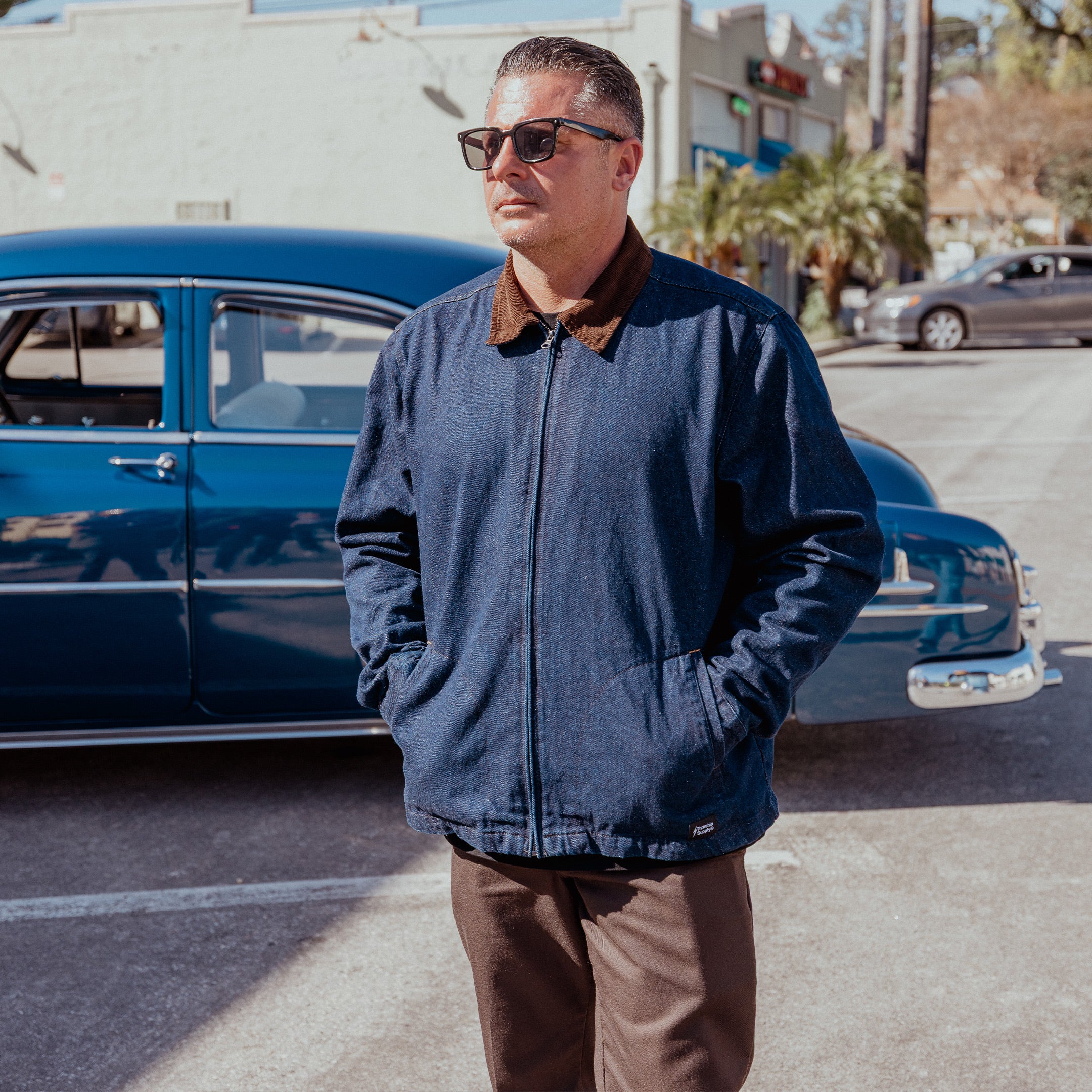 Thrashin Supply® Shop Jacket | Denim - Blue