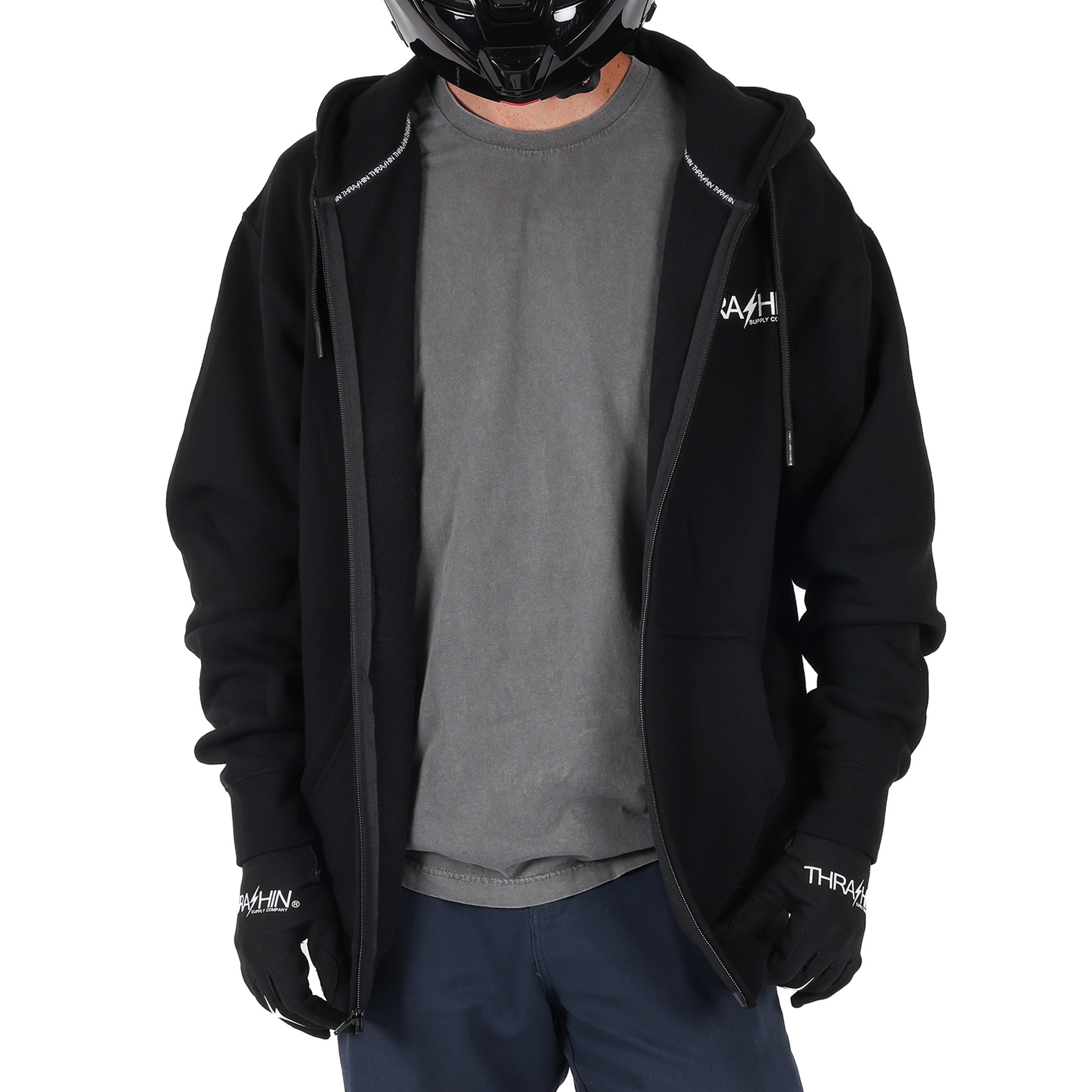 Thrashin Supply Co. Classic Zip-Up Hoodie