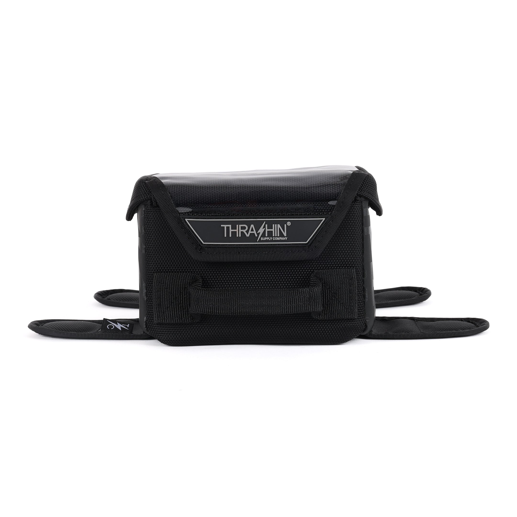 Thrashin Supply Co. Magnetic Motorcycle Tank Bag - Black