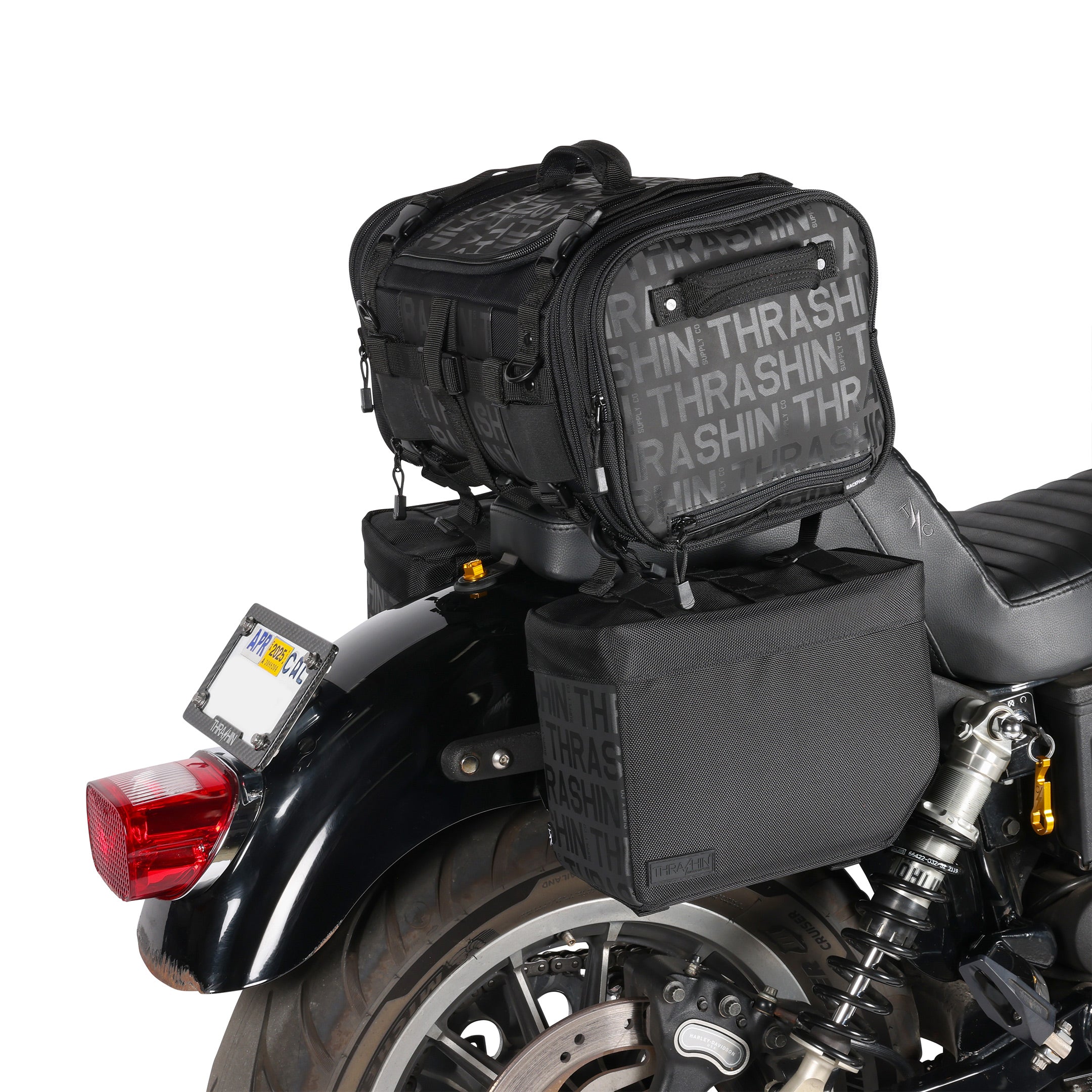 Motorcycle Saddlebags - Essential Base - Black – Thrashin Supply