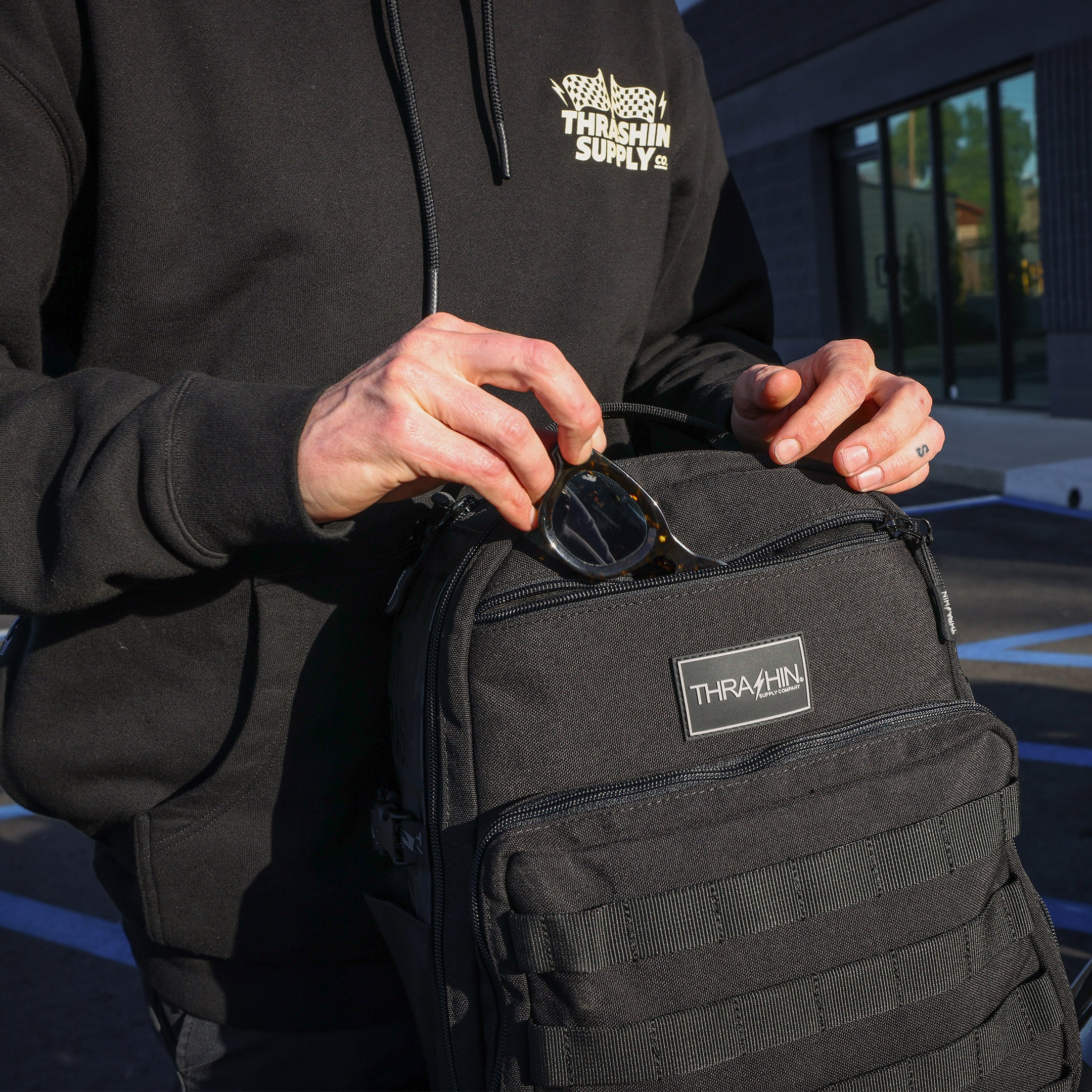 Thrashin® Road Trip Backpack - Black – Thrashin Supply