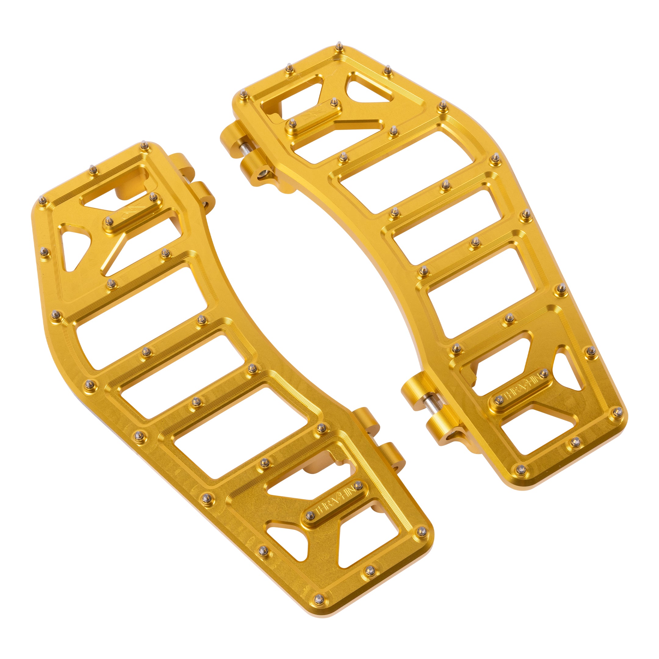 Thrashin Supply® Aggressor Floorboards | Bagger - Gold