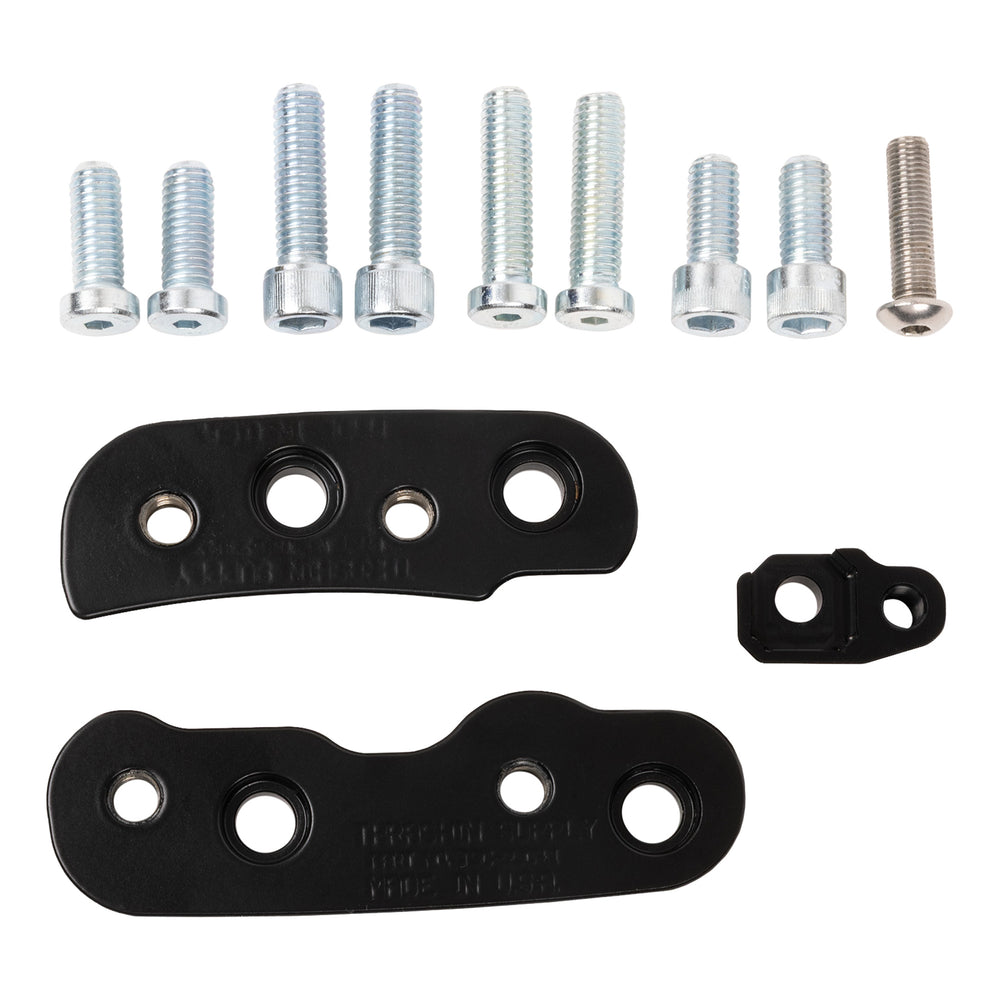 Thrashin Supply® Softail Mid Control Pull Back Relocation Kit - Black
