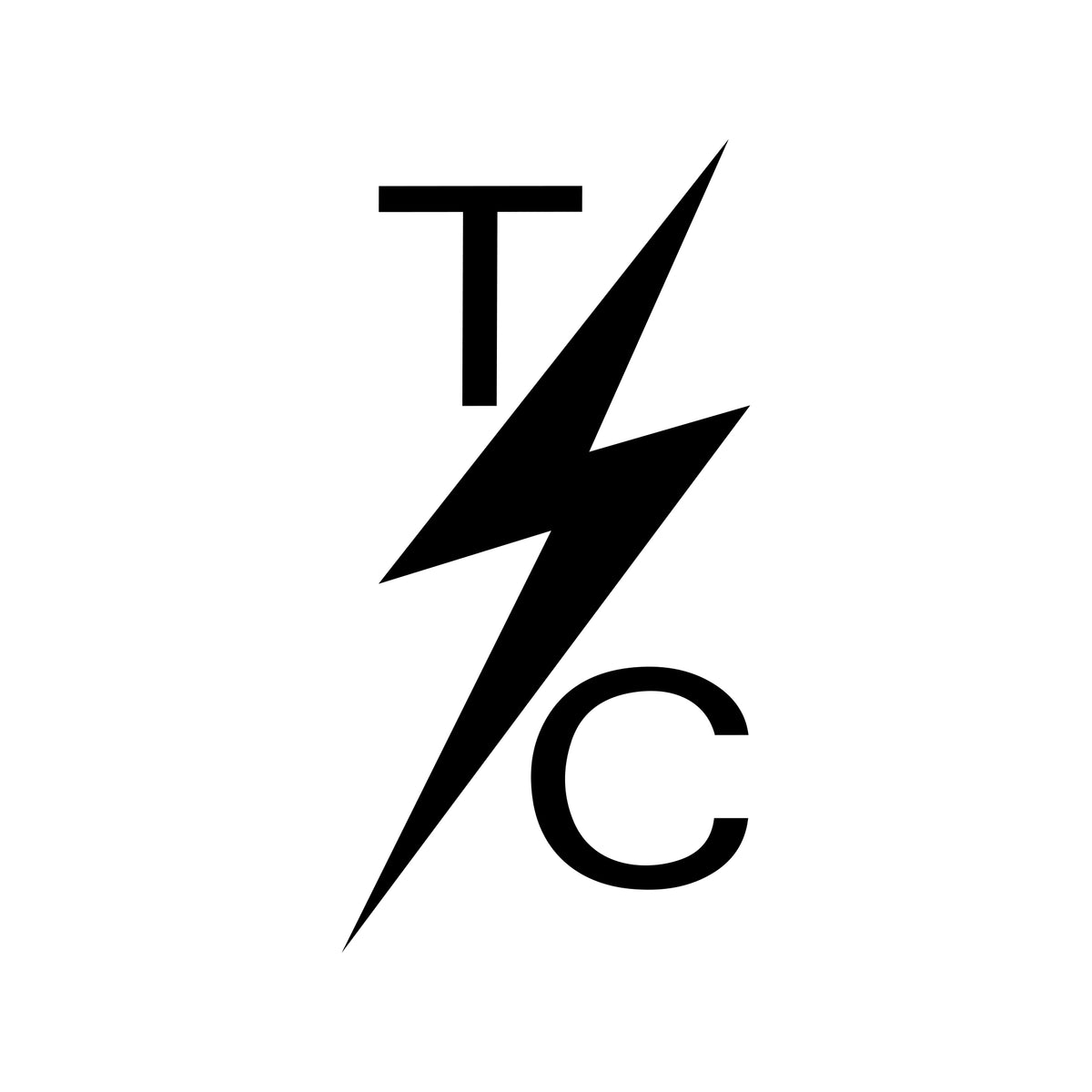 Vinyl Die Cut Sticker - TSC Logo 6" Tall - Black