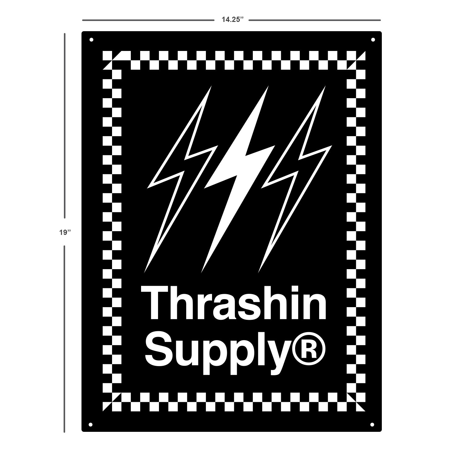 Official Checker - Metal Sign – Thrashin Supply