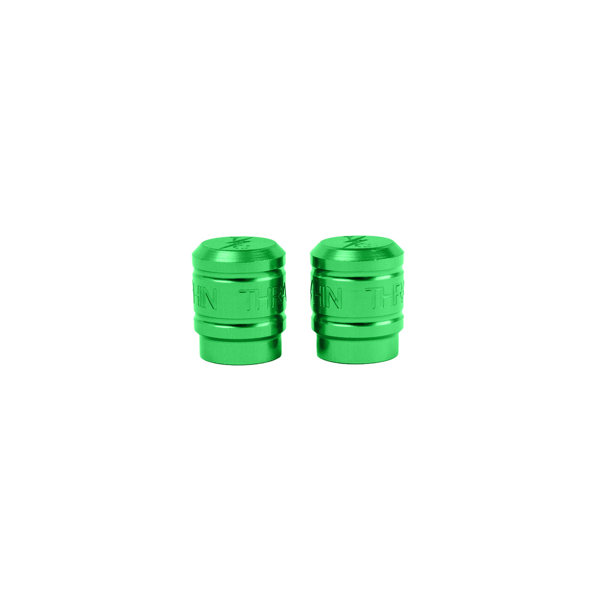 Billet Valve Stem Caps - Green