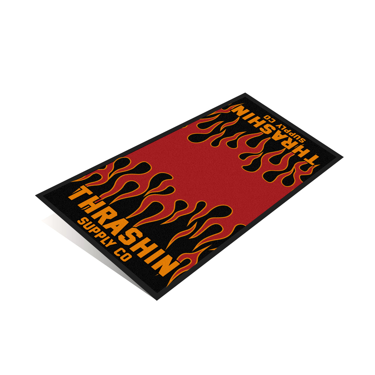 Fuego - Carpeted Rubber Bike Mat - 8' x 3.5'