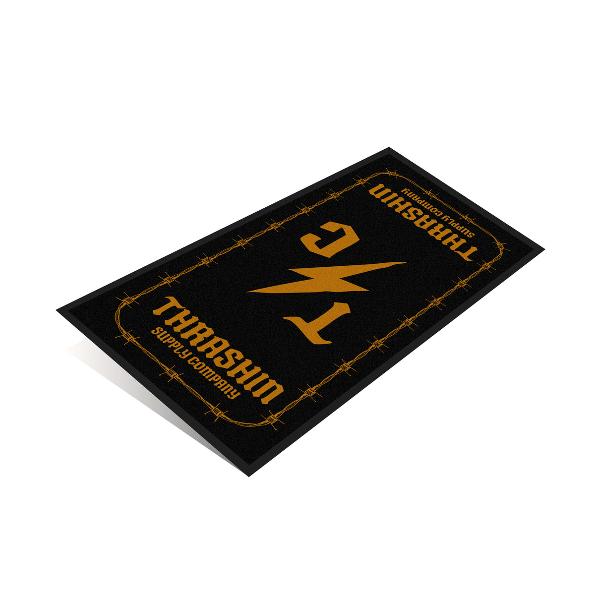 Wire - Carpeted Rubber Bike Mat - 8' x 3.5'