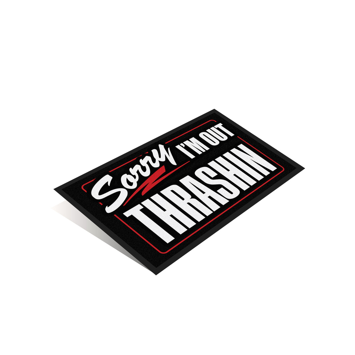 Out Thrashin - Carpeted Rubber Mat - 2' x 3'