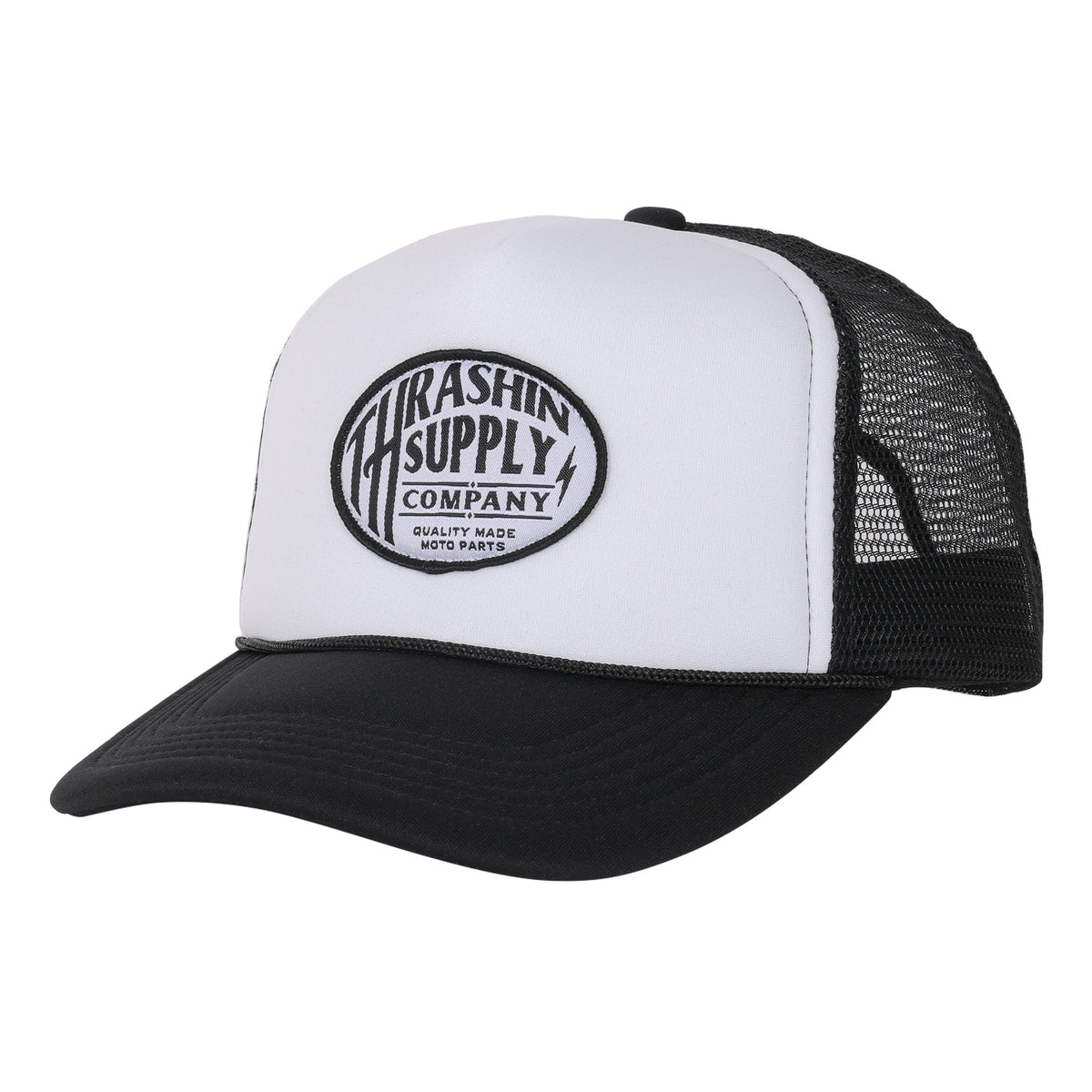 Quality Foam Trucker Snapback - White
