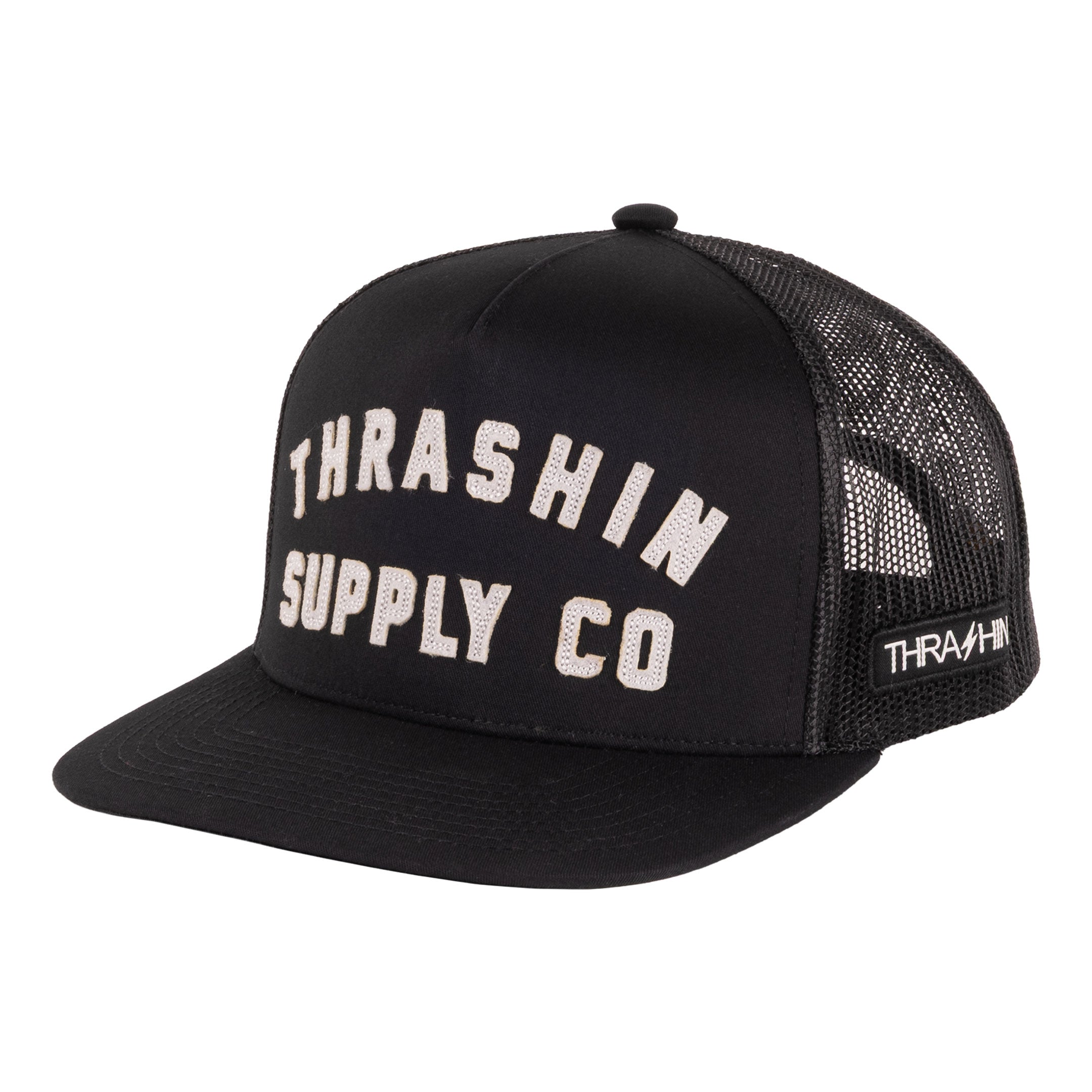 Thrashin Supply® Foundation Trucker Snapback - Vintage Black