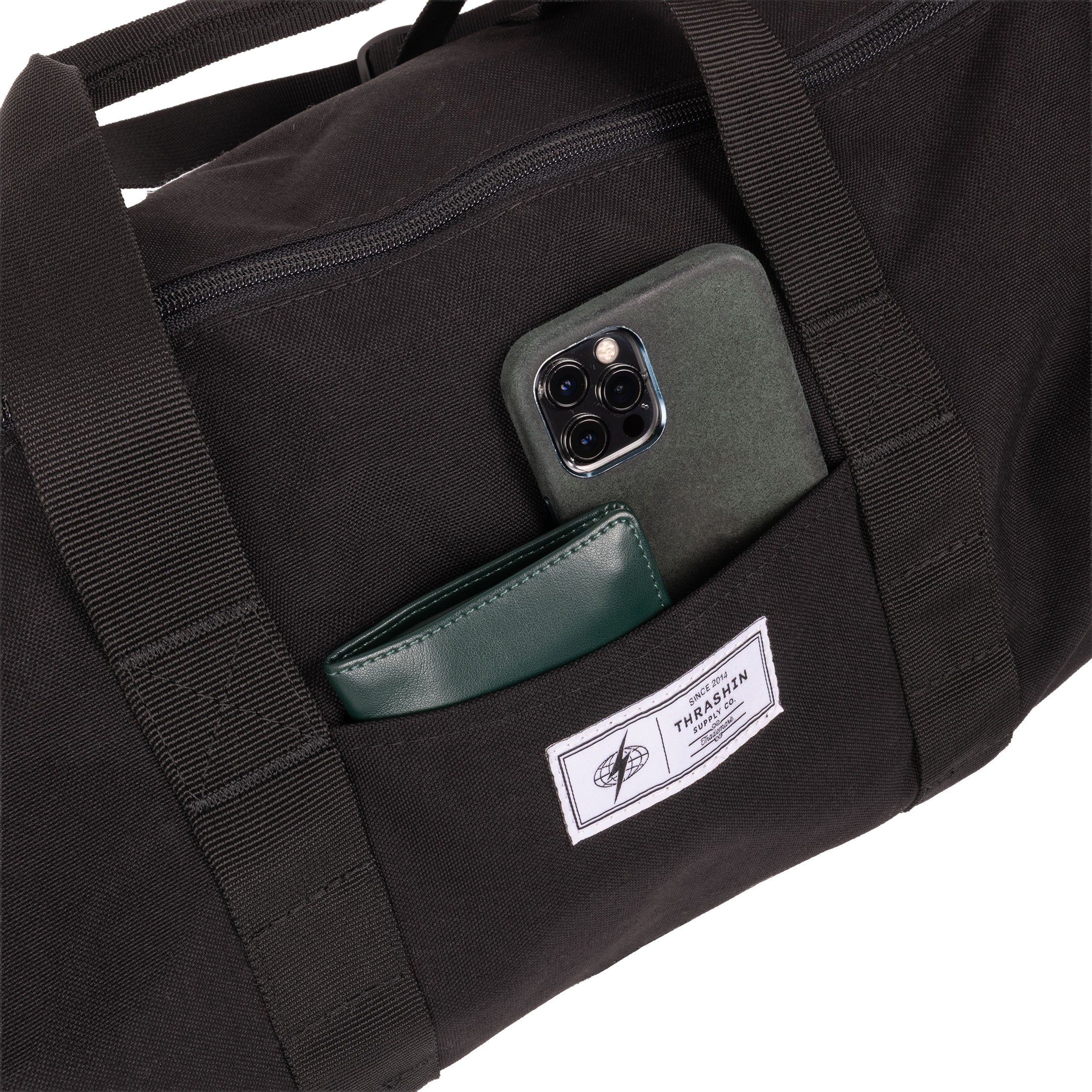Thrashin Supply® Trademark Duffle Bag - Black