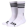 Striped Socks - White- 3 Pack