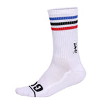 Striped Socks - White- 3 Pack