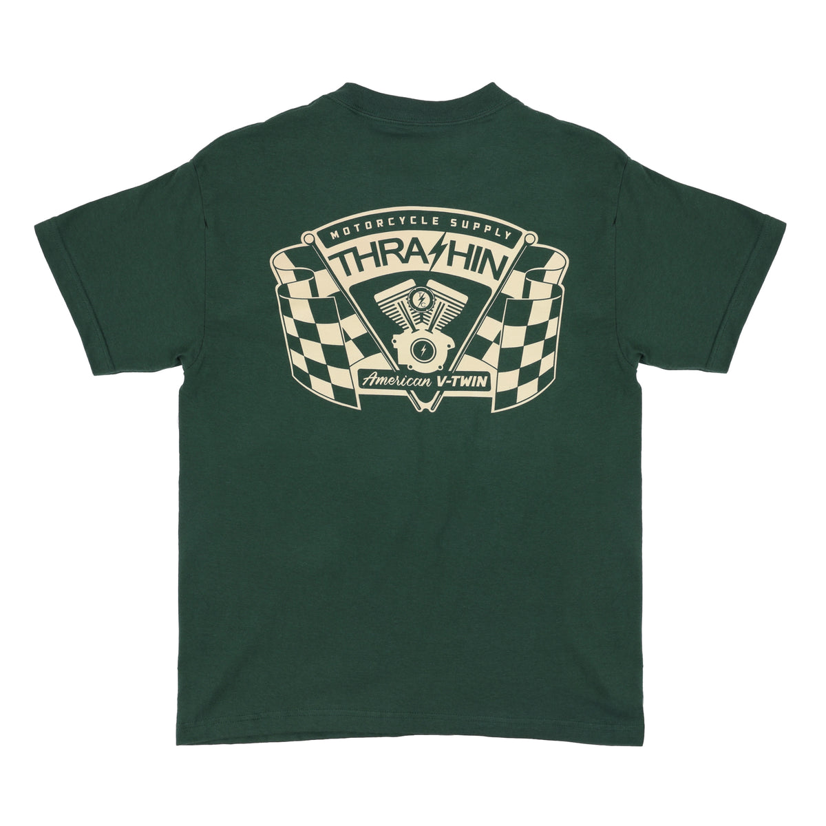American V-Twin Tee - Forest Green