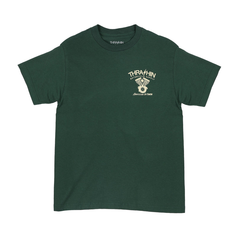American V-Twin Tee - Forest Green
