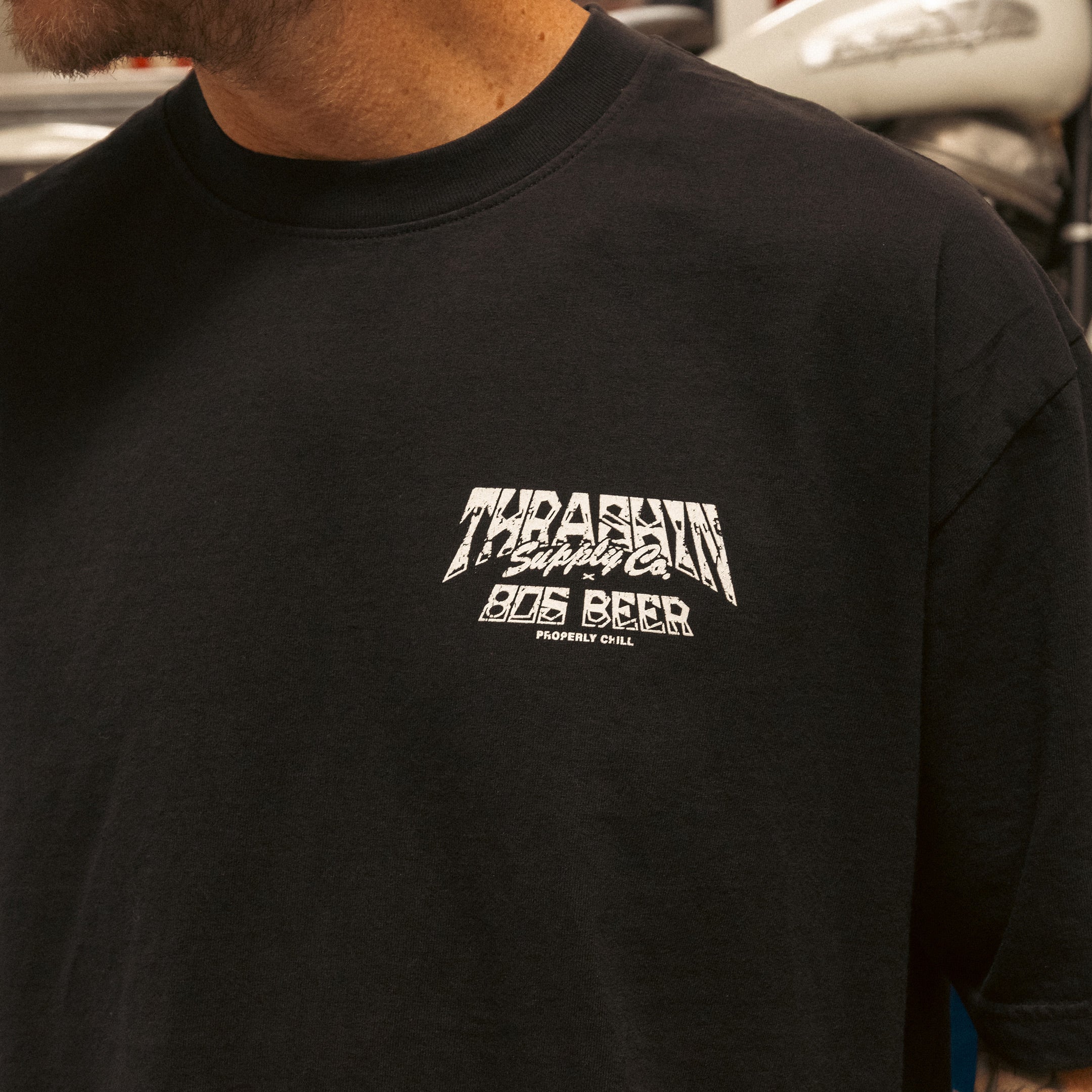 Thrashin Supply® X 805 Shield Tee - Bone