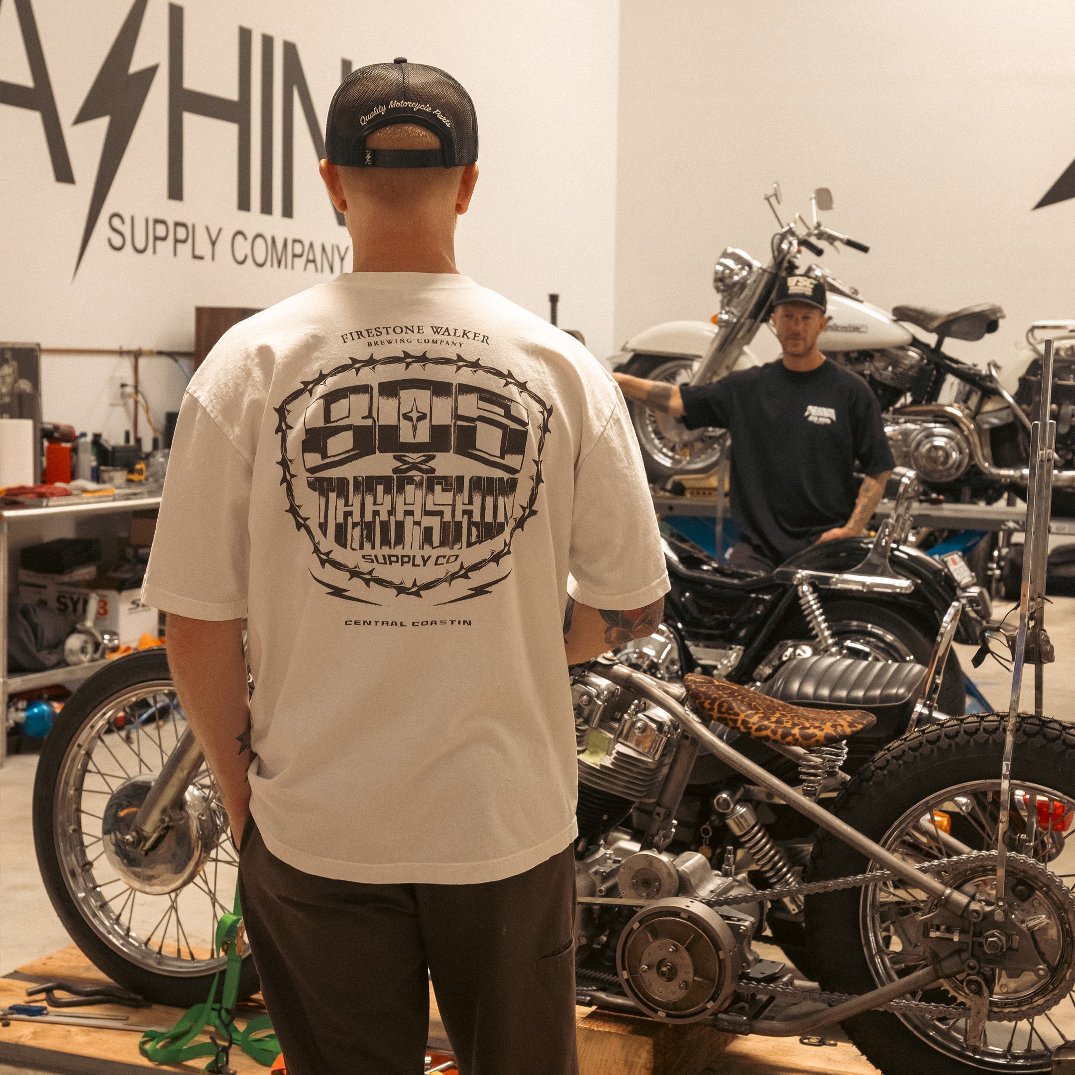 Thrashin Supply® X 805 Shield Tee - Bone