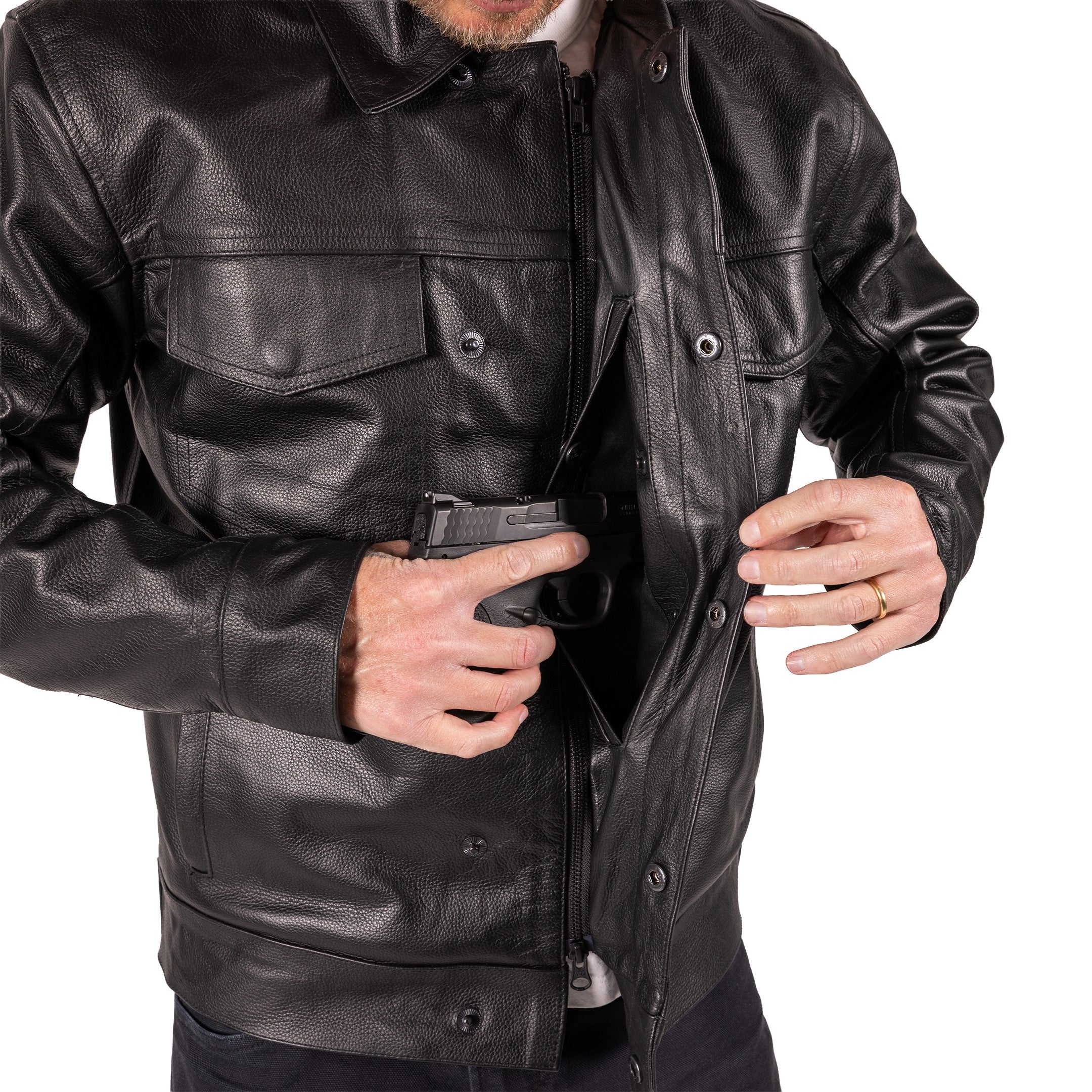 The 101 Jacket | Leather - Black – Thrashin Supply