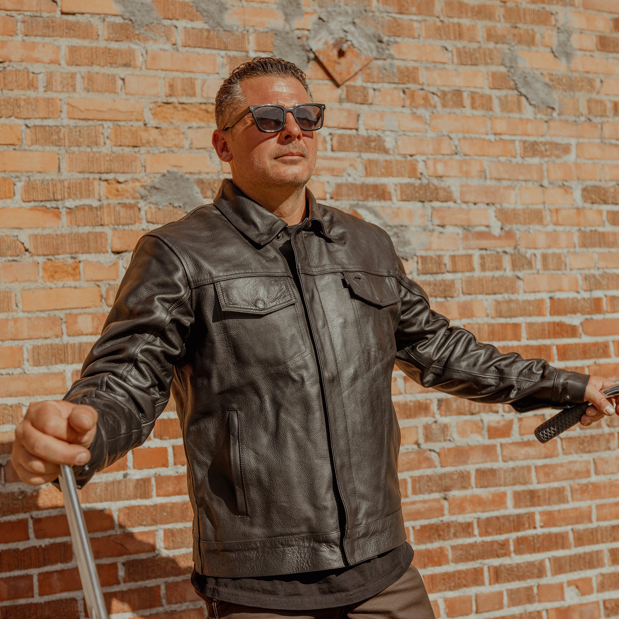 The 101 Jacket | Leather - Black – Thrashin Supply