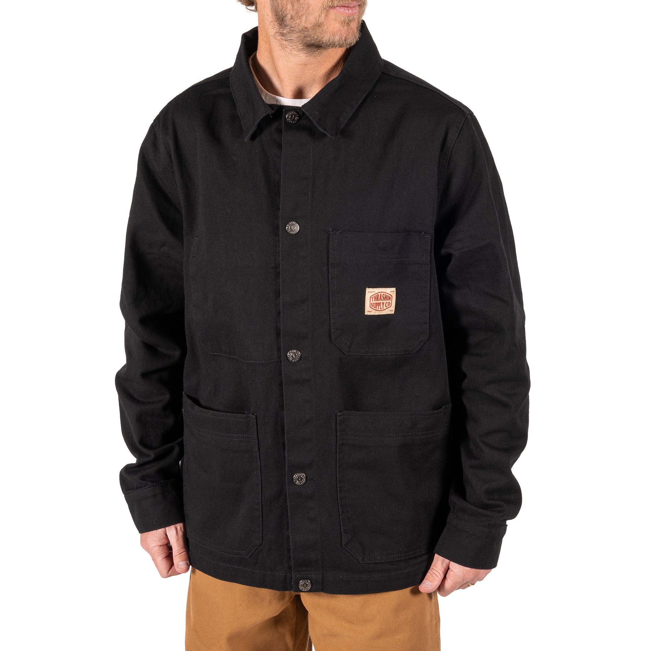 Thrashin Supply® Heritage Chore Coat | Canvas - Black