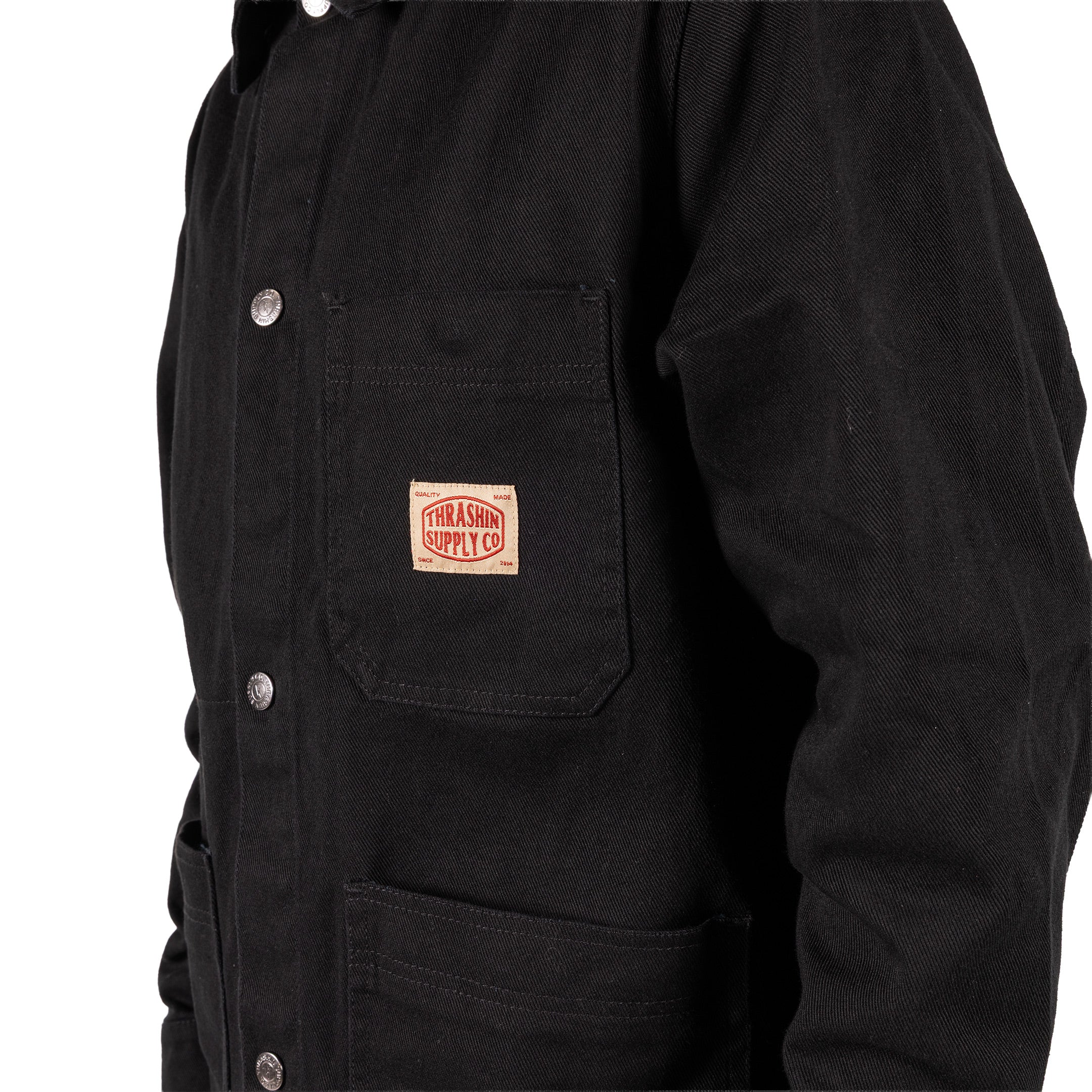 Thrashin Supply® Heritage Chore Coat | Canvas - Black