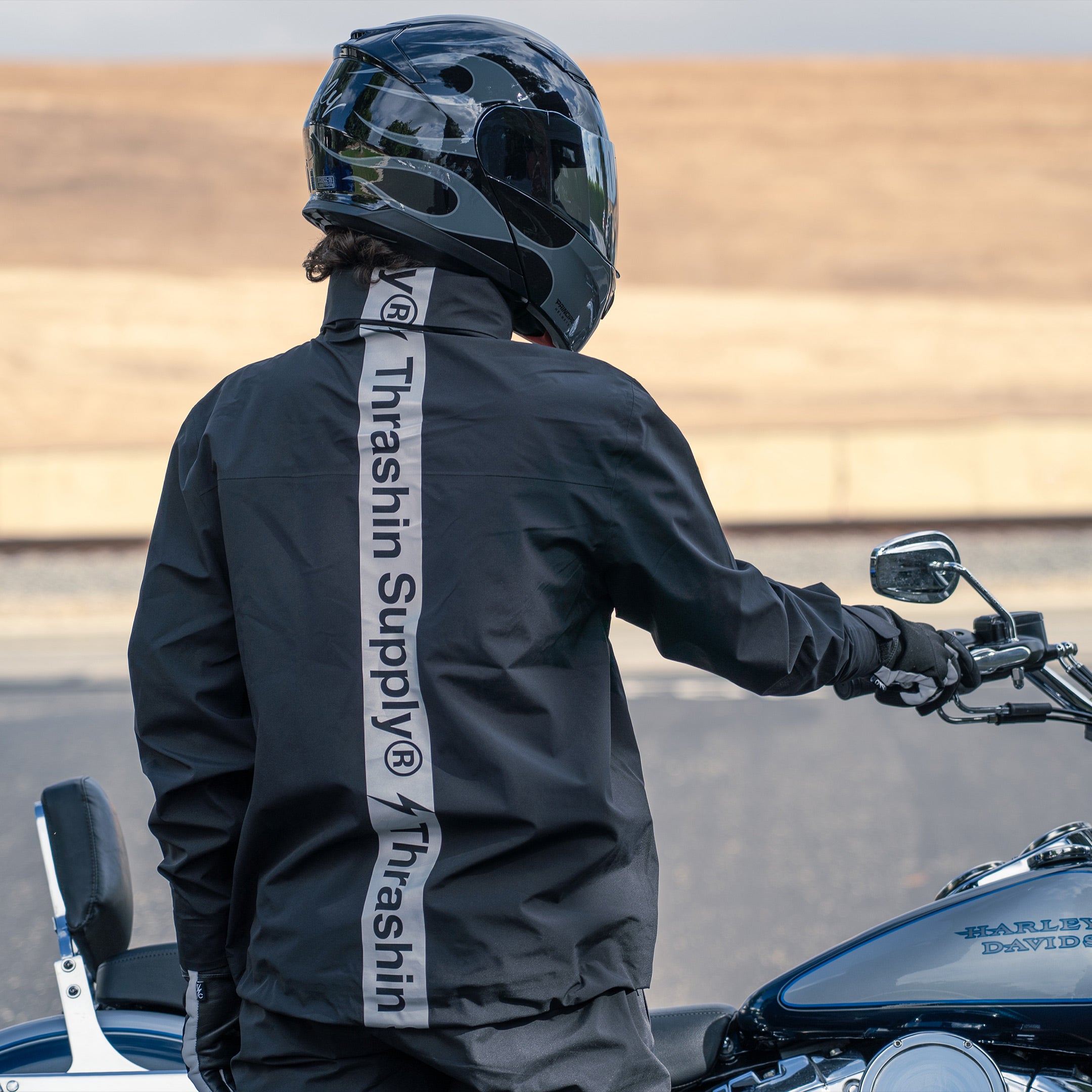 Thrashin Supply® Defender Waterproof Motorcycle Rain Jacket