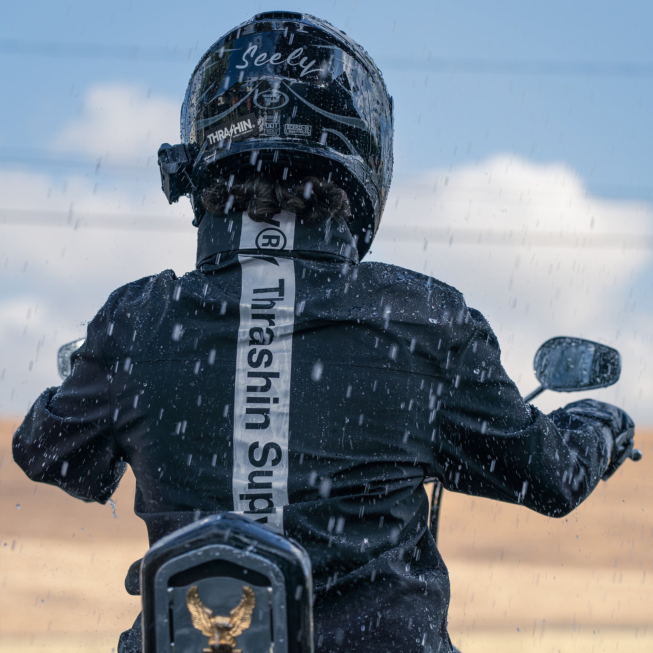 Thrashin Supply® Defender Waterproof Motorcycle Rain Jacket