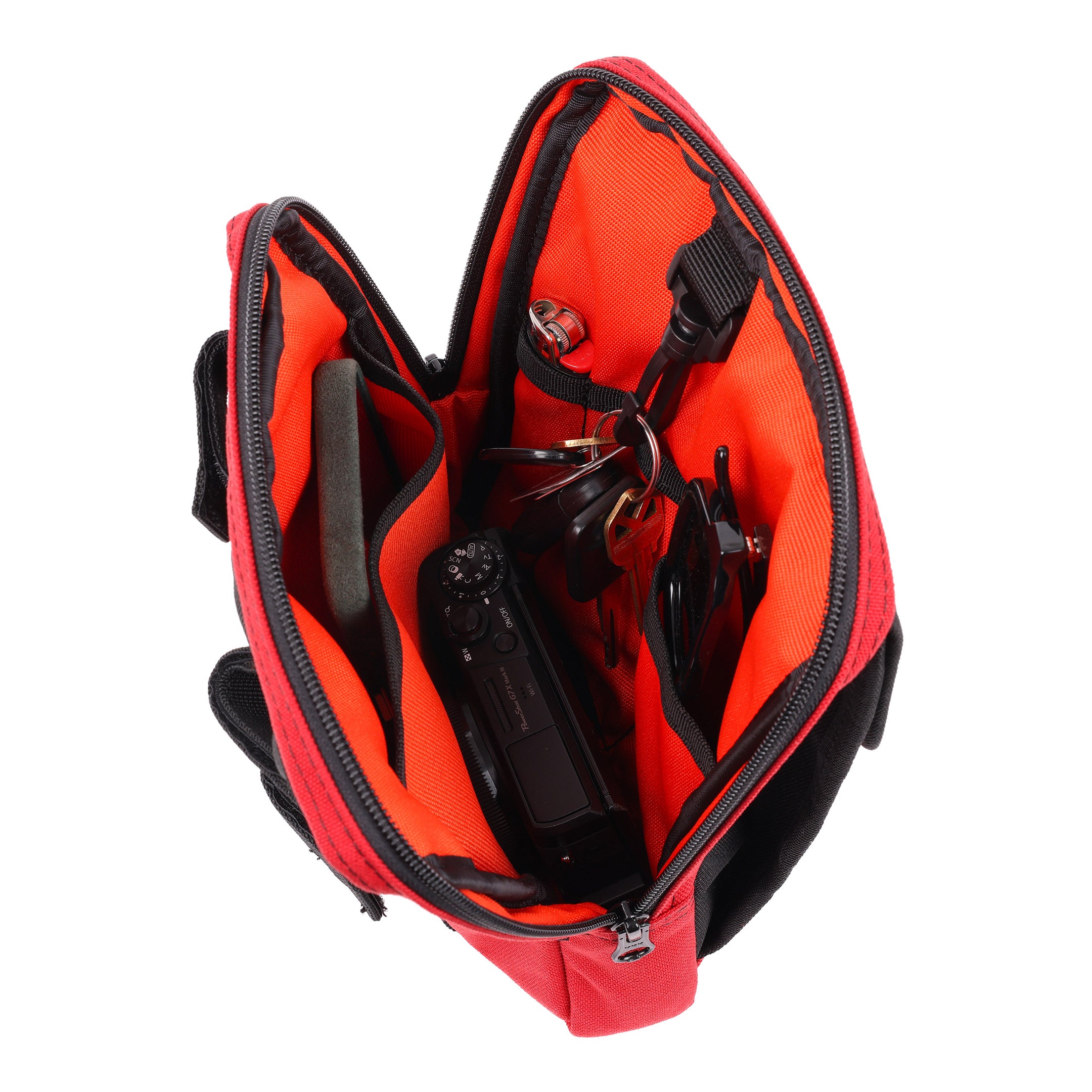 Motorcycle Handlebar Bag Slim - Red – Thrashin Supply