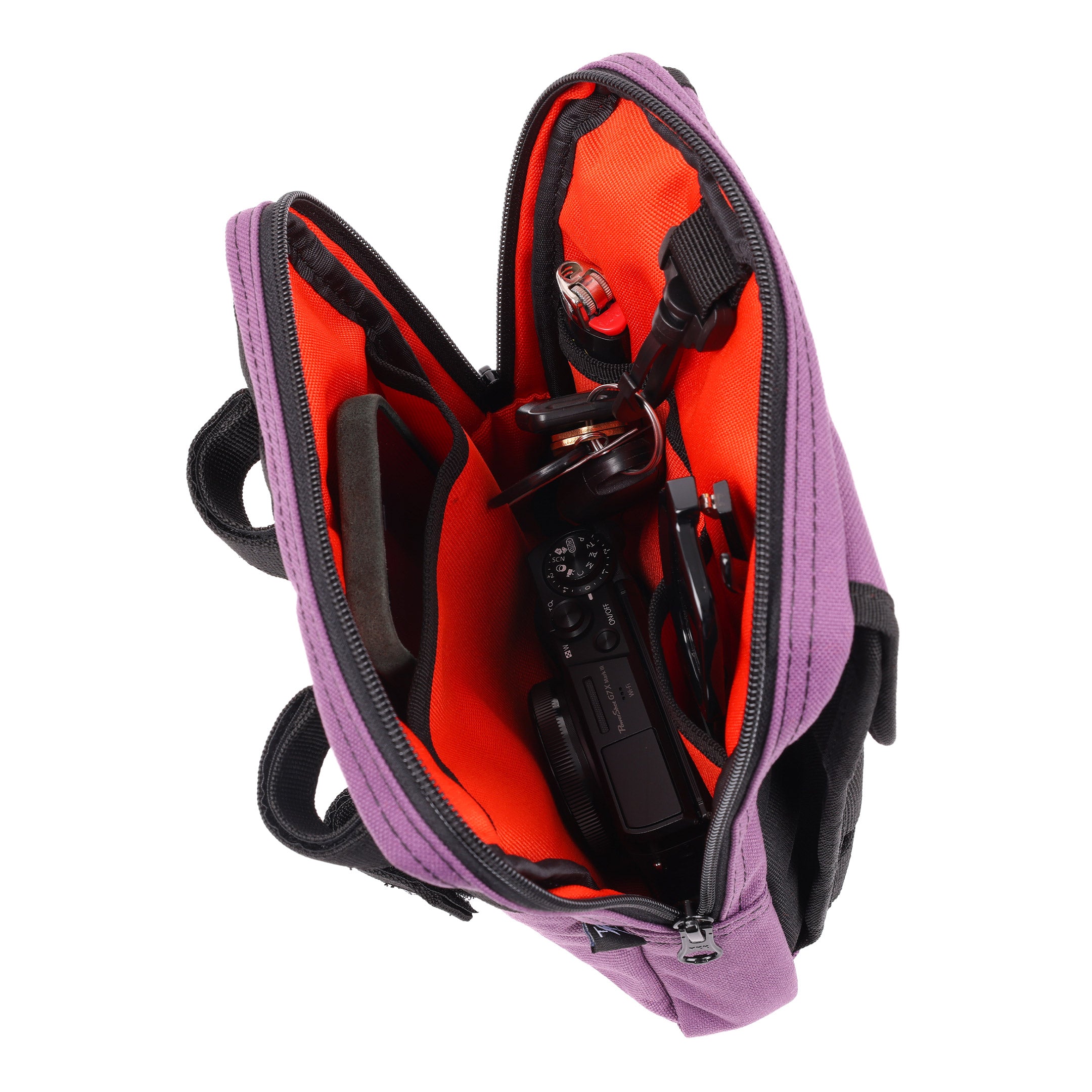 アクセサリー THRASHIN SUPPLY HANDLEBAR BAG SLIM BL Motorcycle Handlebar Bag Slim - Purple – Thrashin Supply
