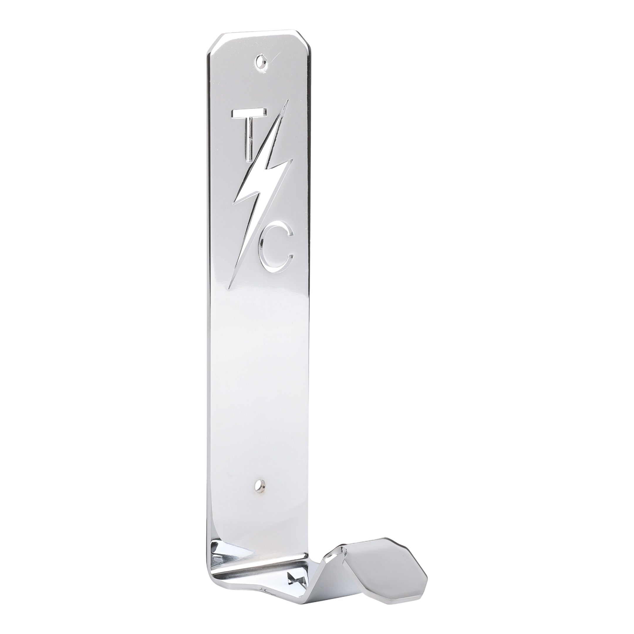 Thrashin Supply® J-Hook Helmet Holder - Chrome