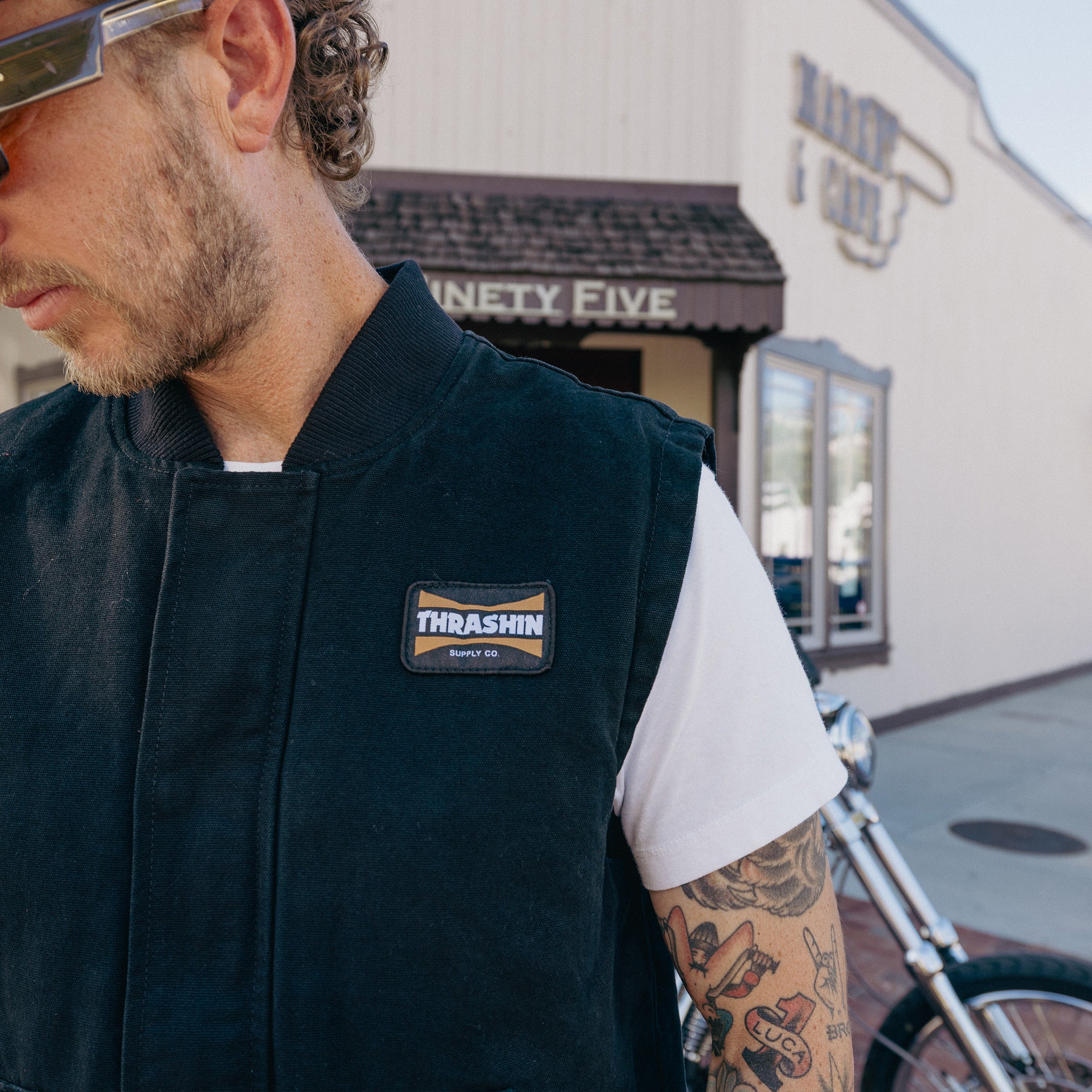 Thrashin Supply® Mill Vest | Canvas - Black