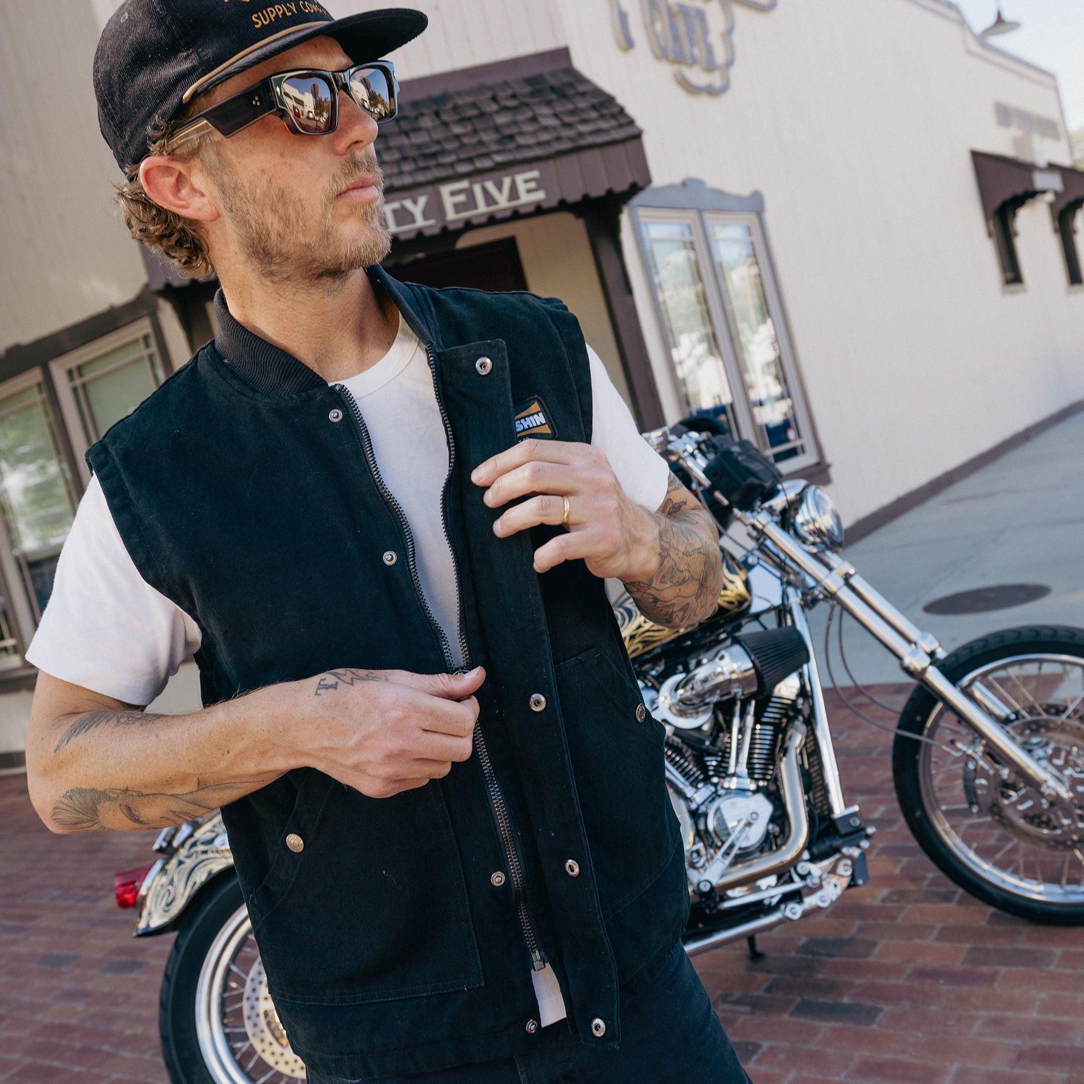 Thrashin Supply® Mill Vest | Canvas - Black
