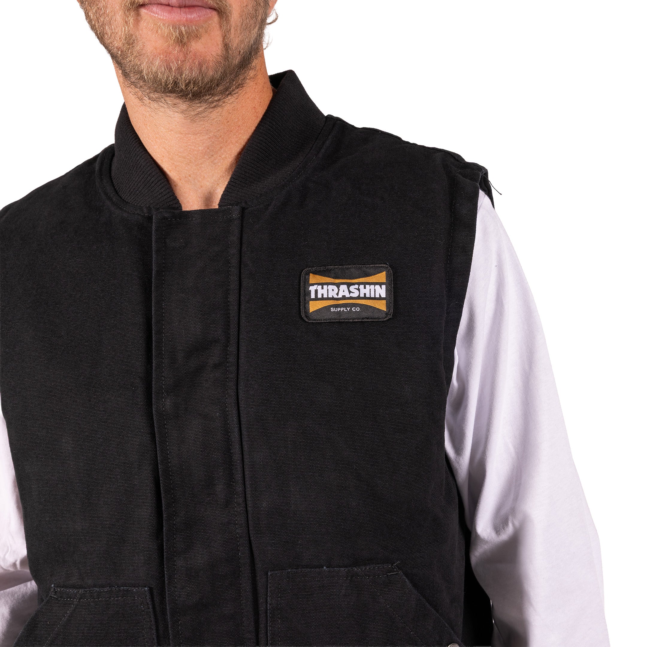 Thrashin Supply® Mill Vest | Canvas - Black