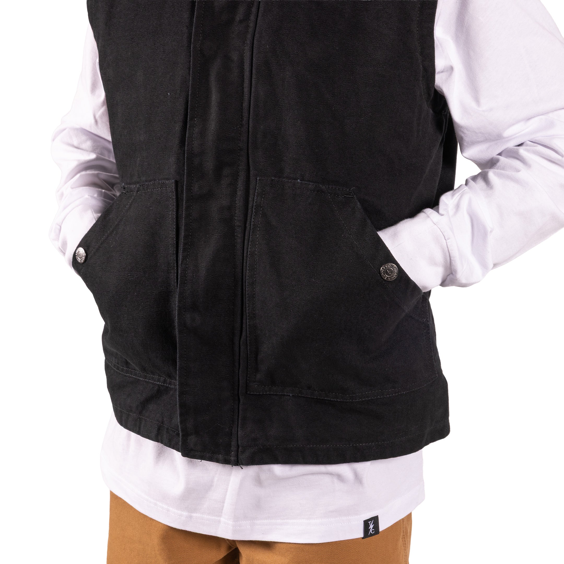 Thrashin Supply® Mill Vest | Canvas - Black