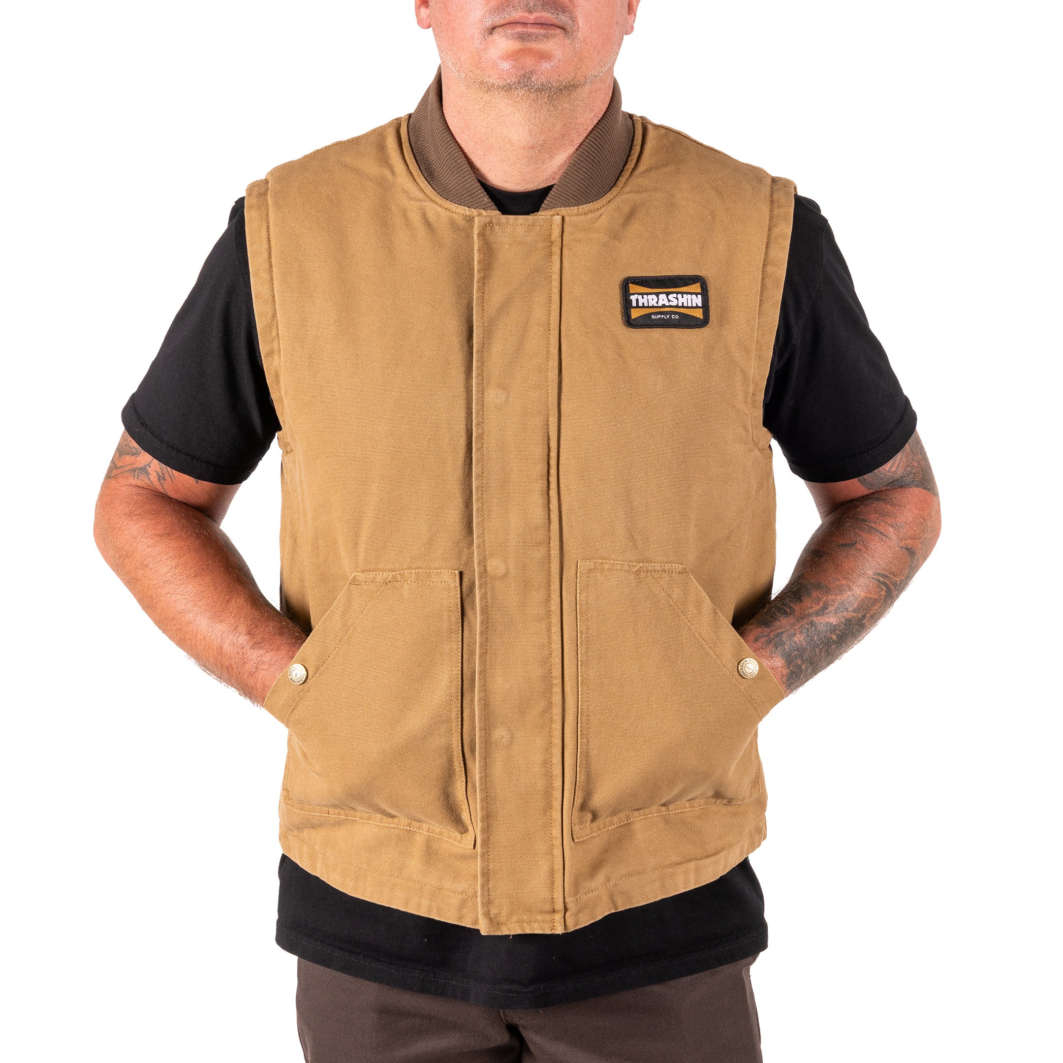 Thrashin Supply® Mill Vest | Canvas - Tan