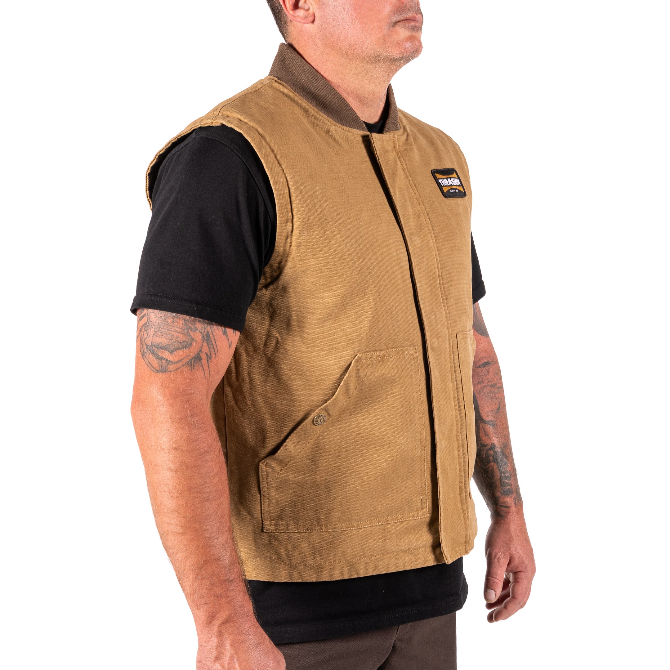 Thrashin Supply® Mill Vest | Canvas - Tan
