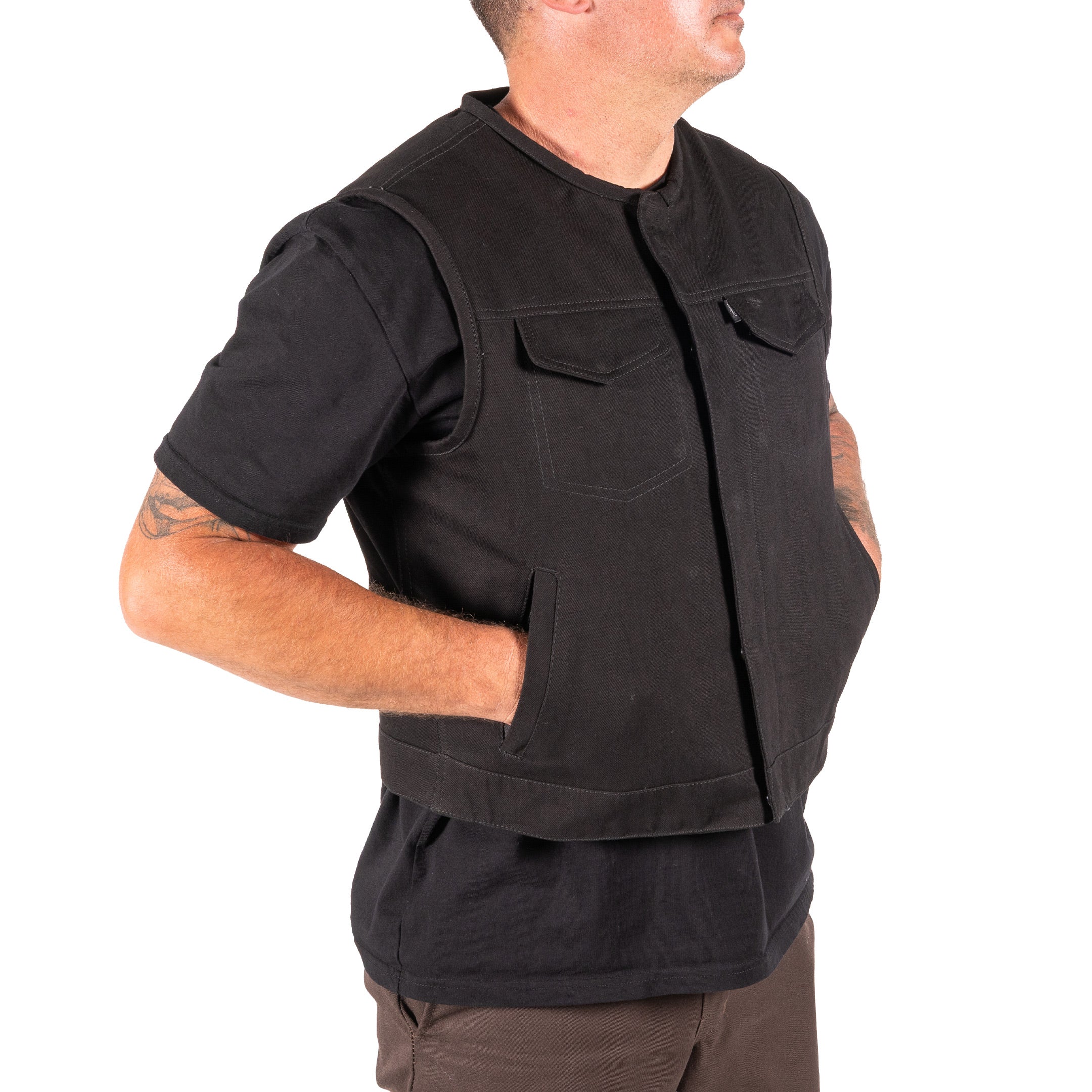 Thrashin Supply® Potrero Denim Riding Vest | Shorty