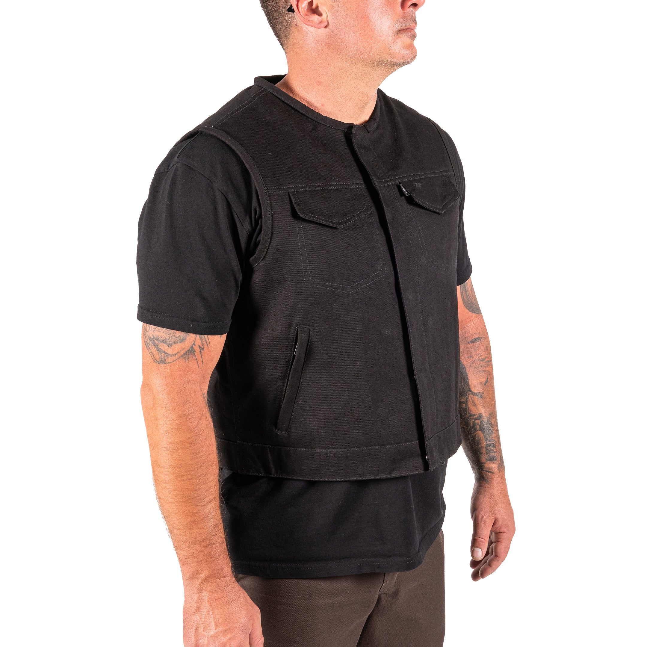 Thrashin Supply® Potrero Denim Riding Vest | Shorty