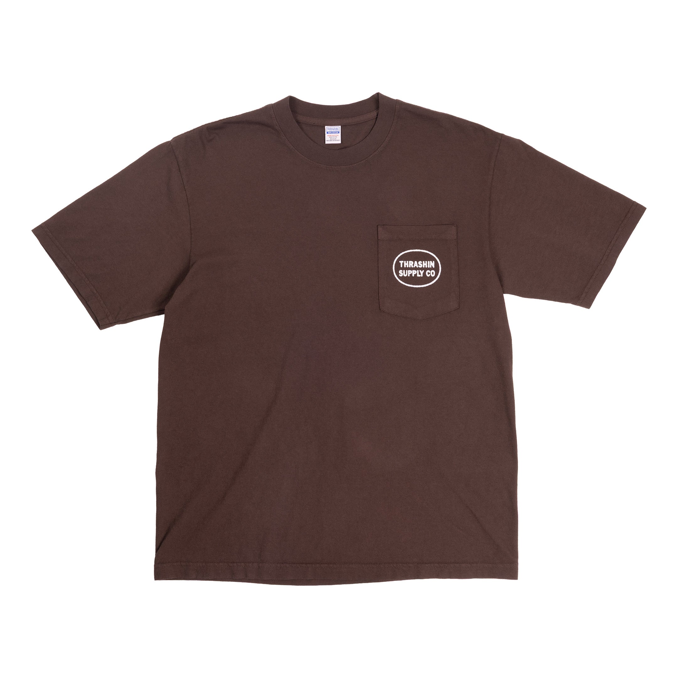 Thrashin Supply® Service - Pocket Tee - Brown