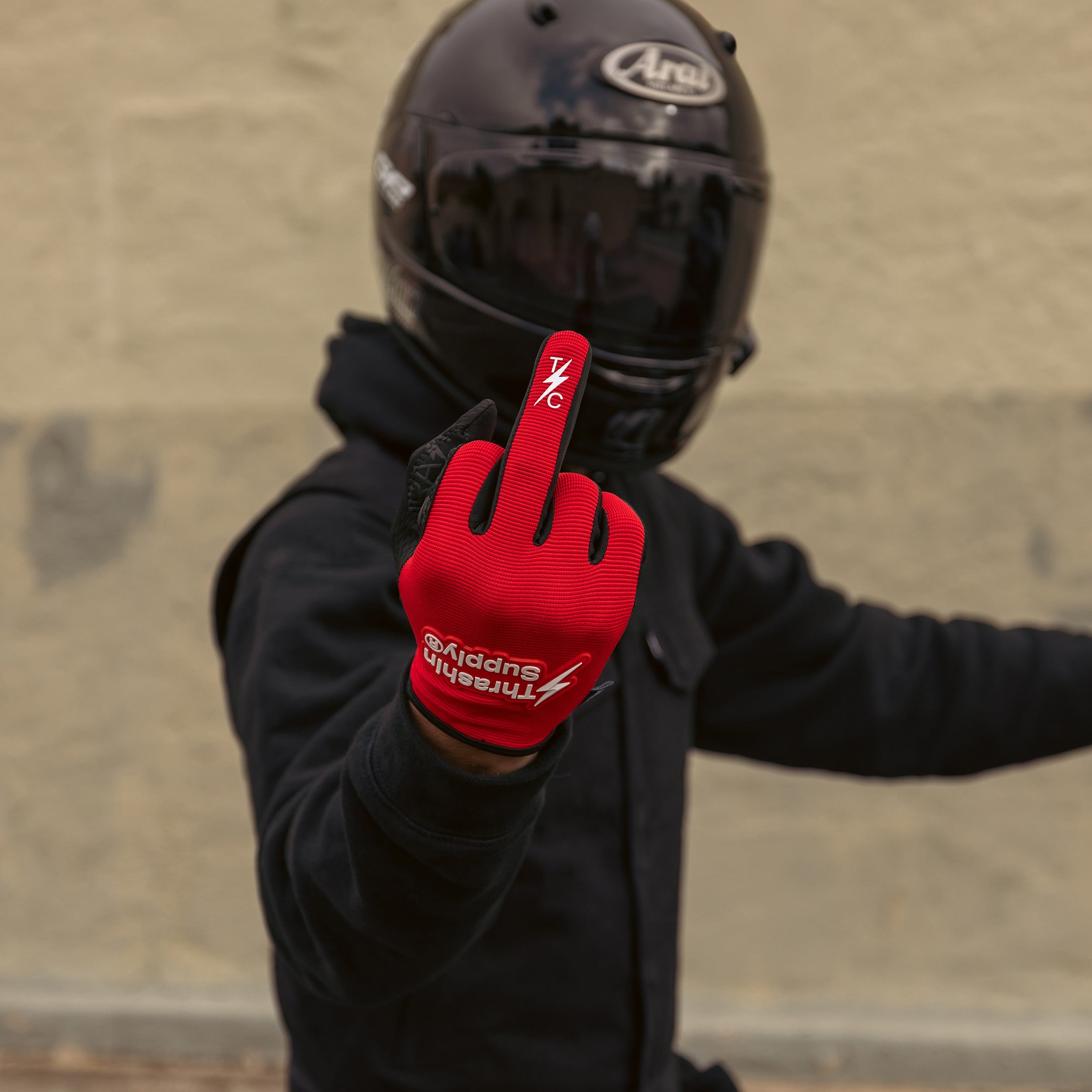Thrashin Supply Co. Official Stealth Gloves - Red