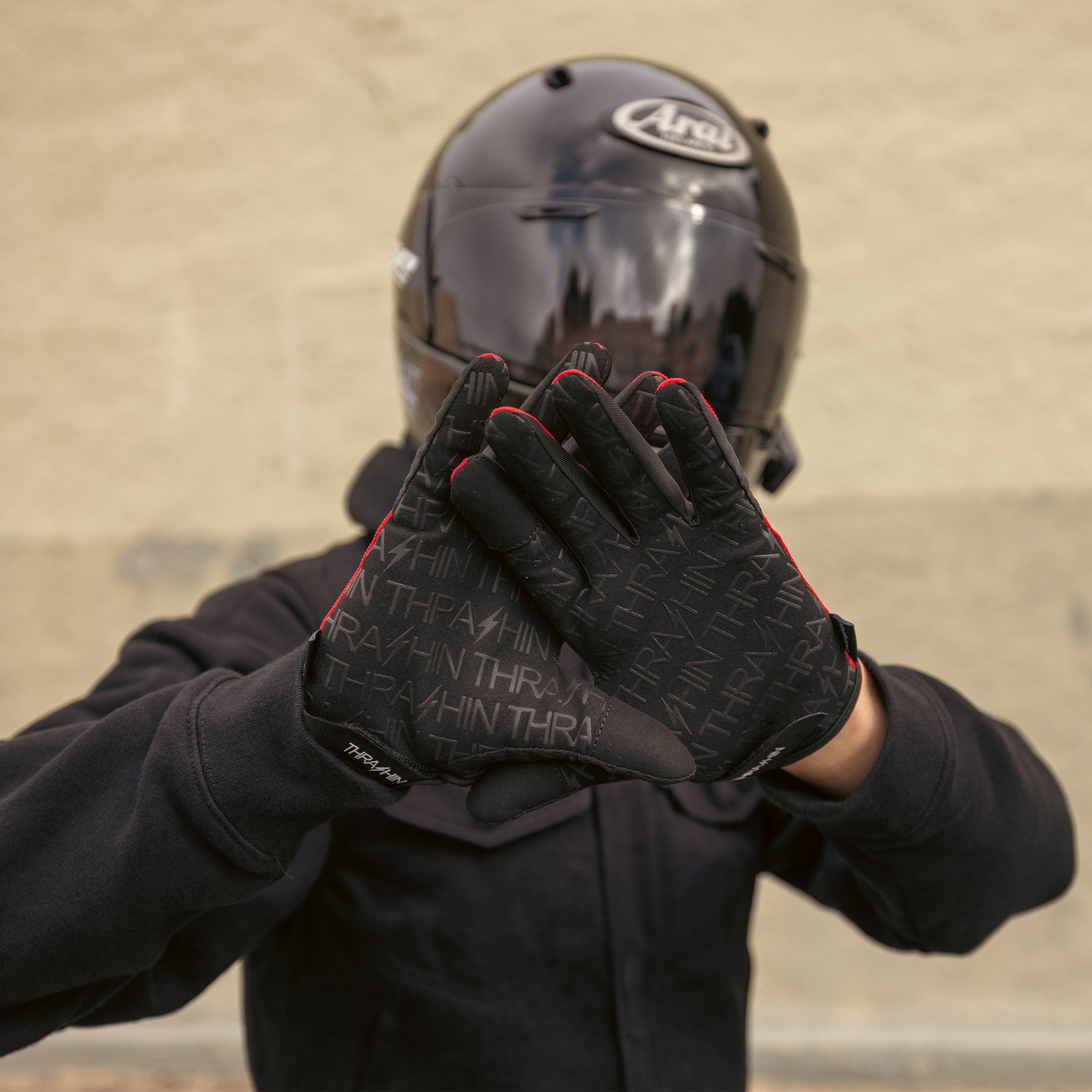 Thrashin Supply Co. Official Stealth Gloves - Red