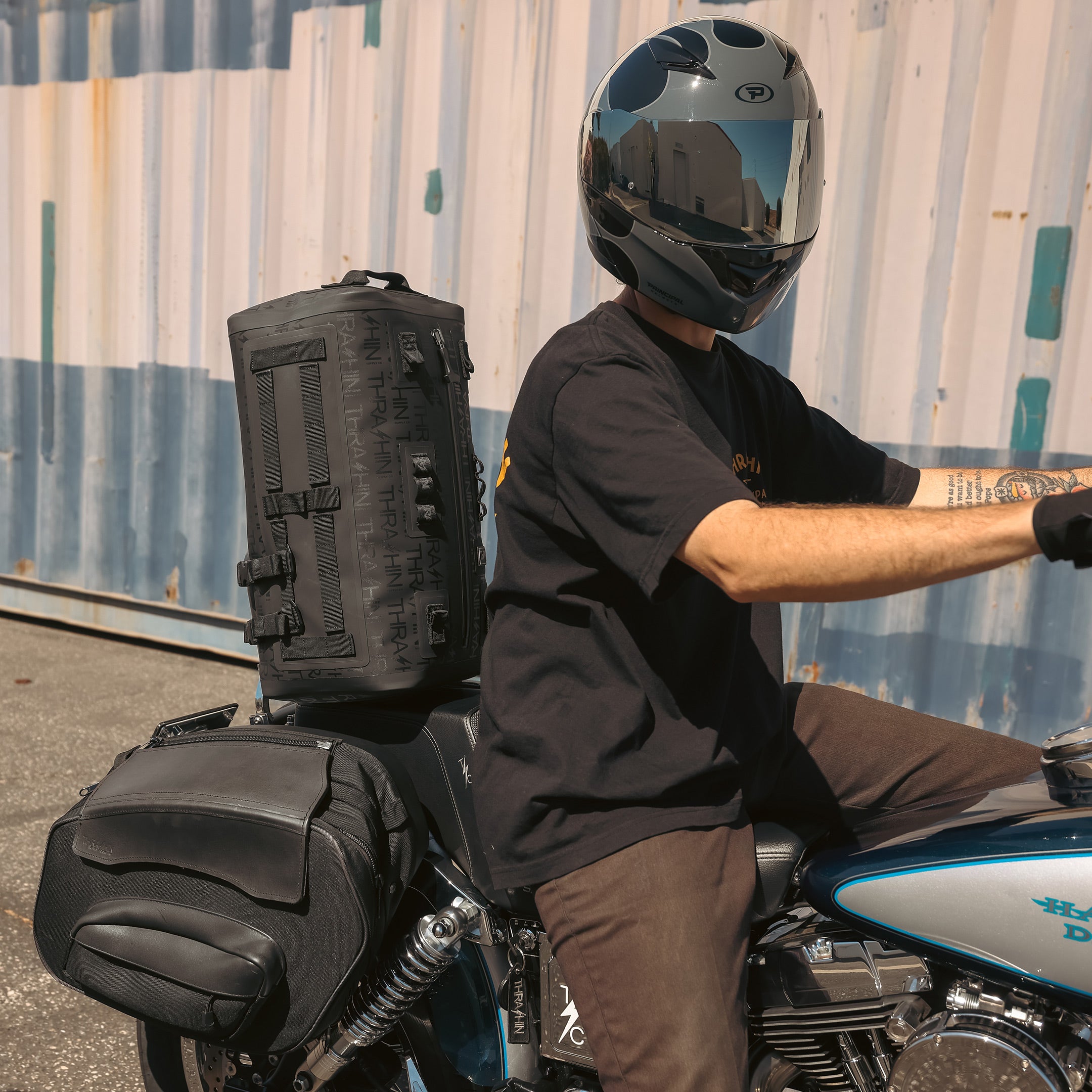 Thrashin Supply Waterproof Duffle Bag - Black