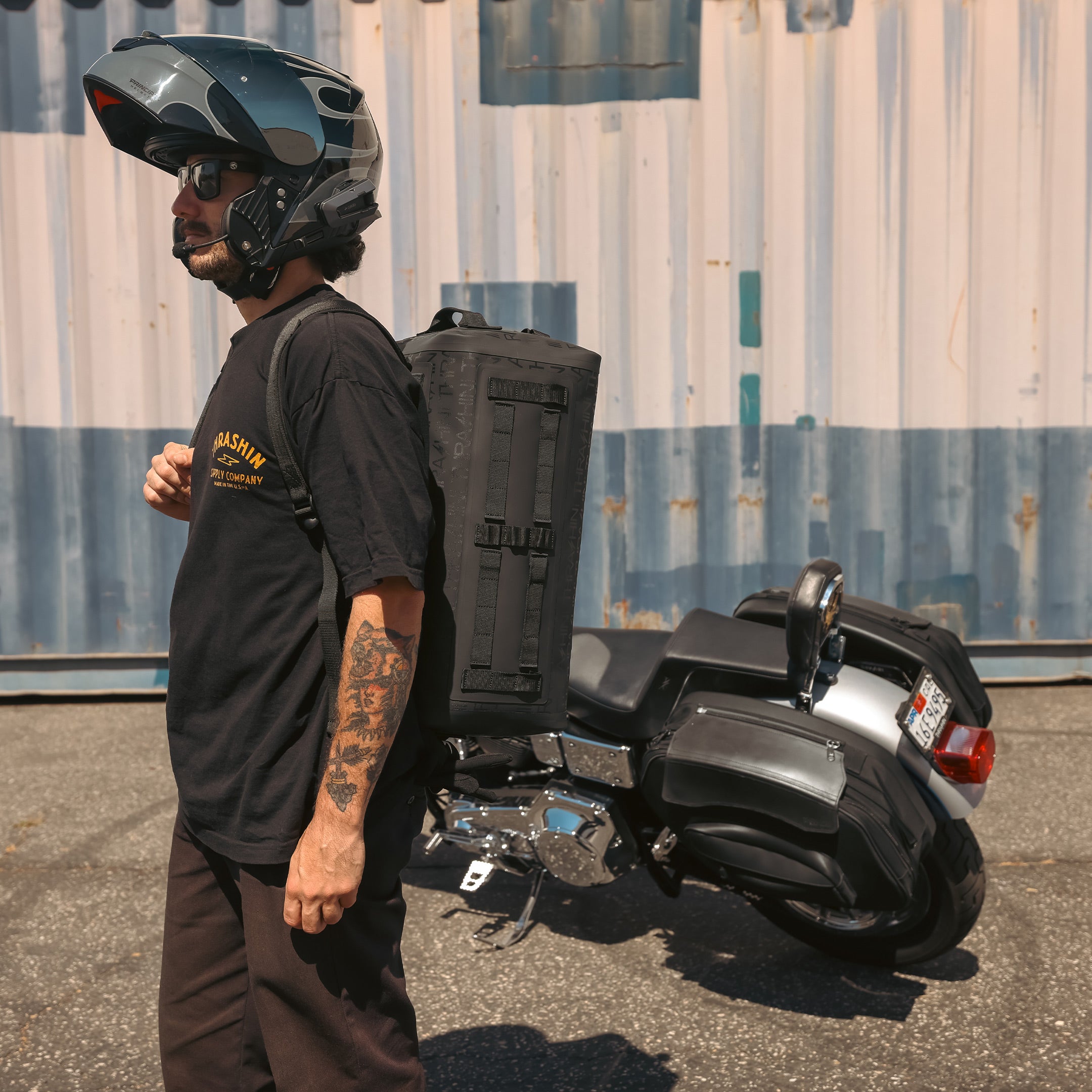 Thrashin Supply Waterproof Duffle Bag - Black